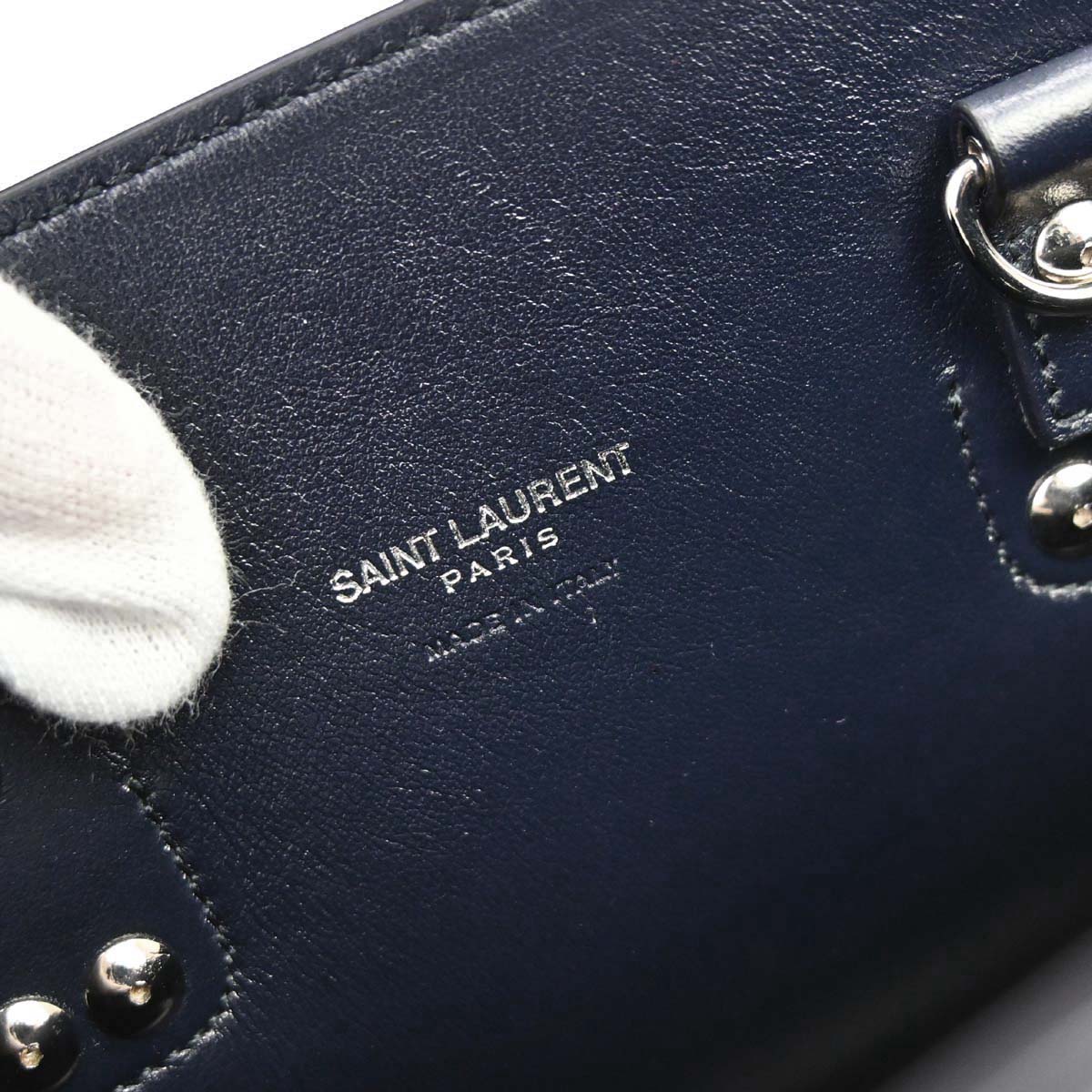 Saint Laurent Navy Sac de Jour 2way Shoulder Handbag
