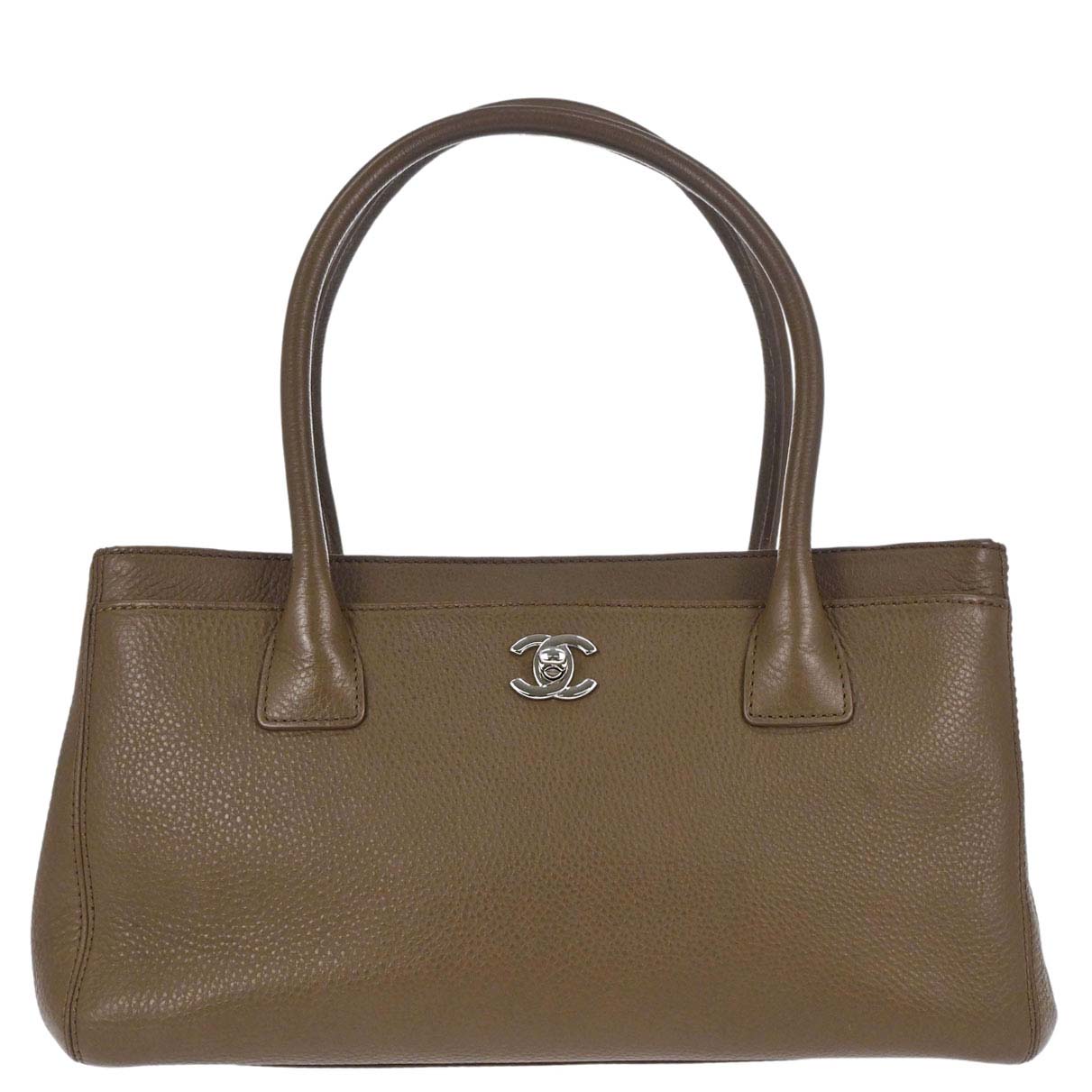 Chanel 2013-2014 Brown Deerskin Executive Cerf Tote Bag