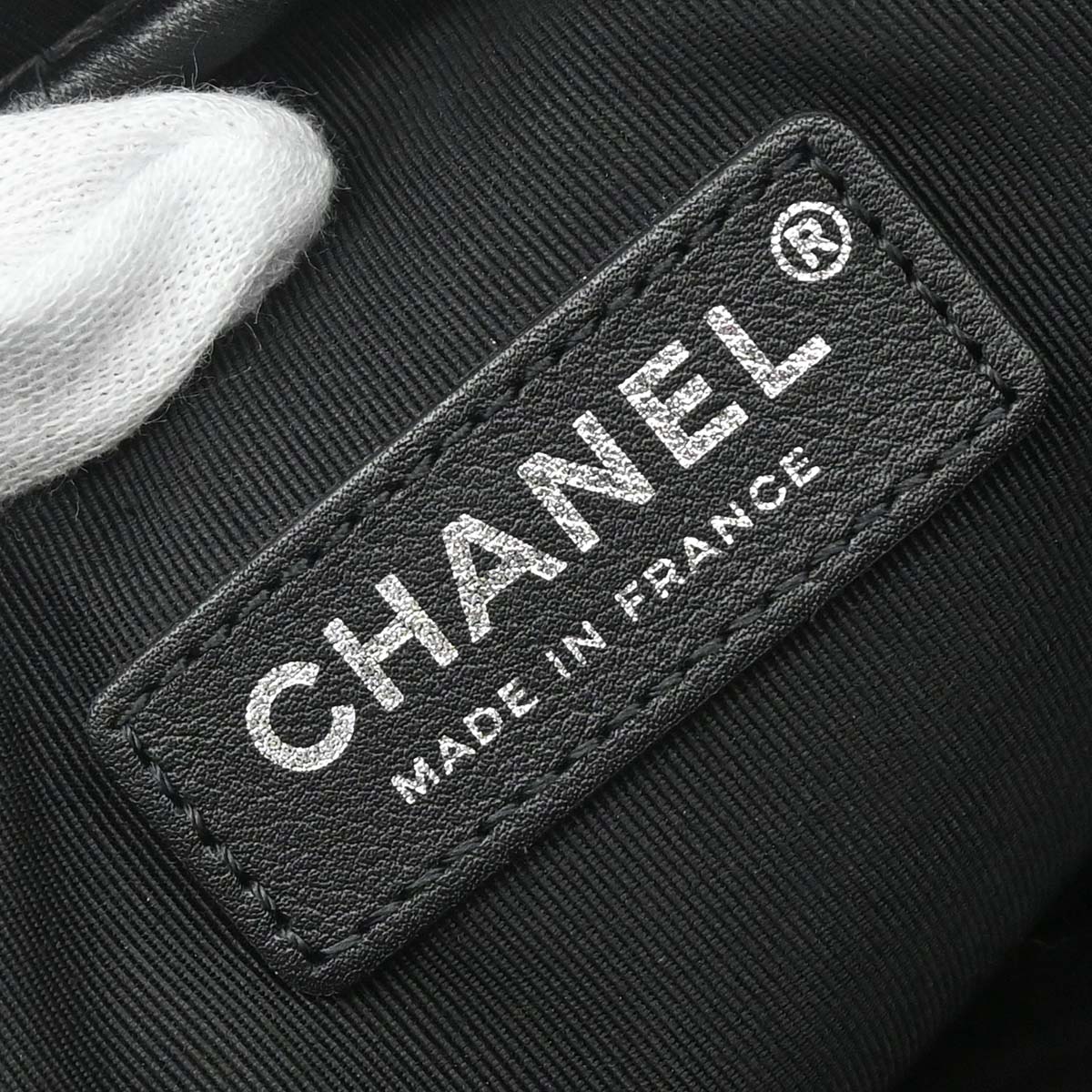 Chanel Black Perforated Lambskin Ultra Pocket Camera Bag