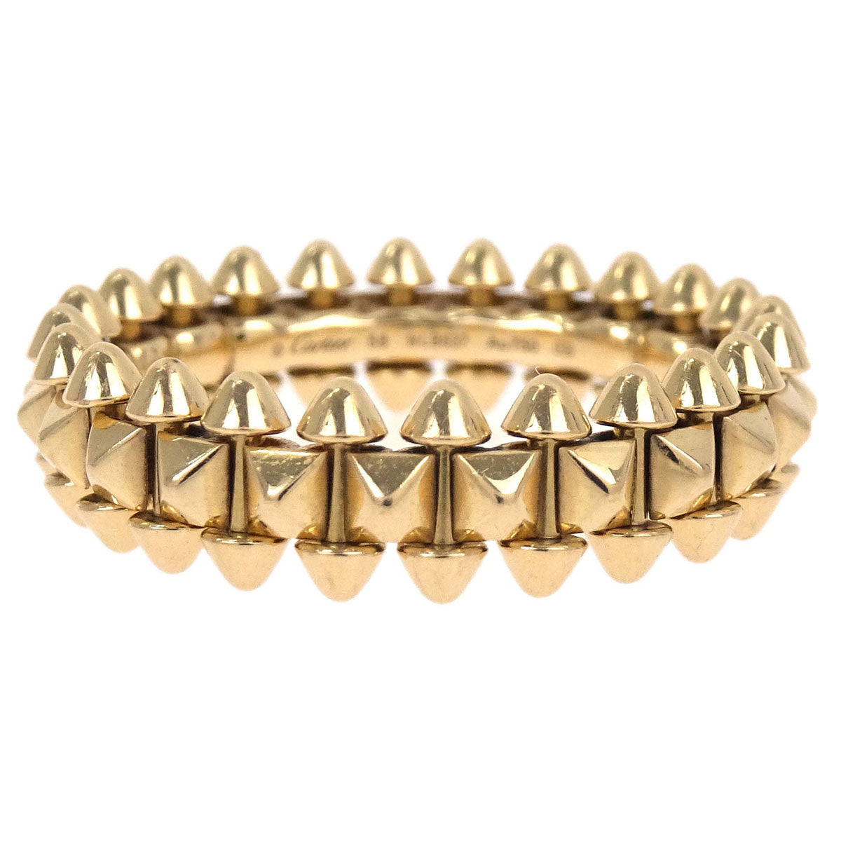Cartier Clash Ring NLB637 Au750 Gold #58 #57 Jewelry