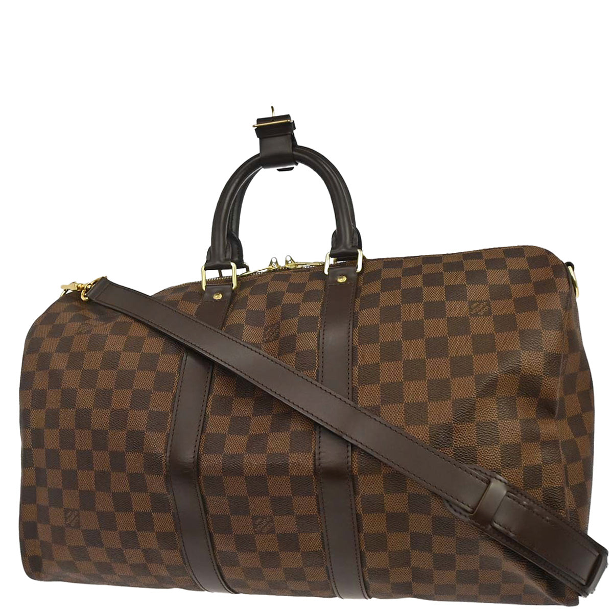 Louis Vuitton Damier Keepall Bandouliere 45 Duffle Bag N41428