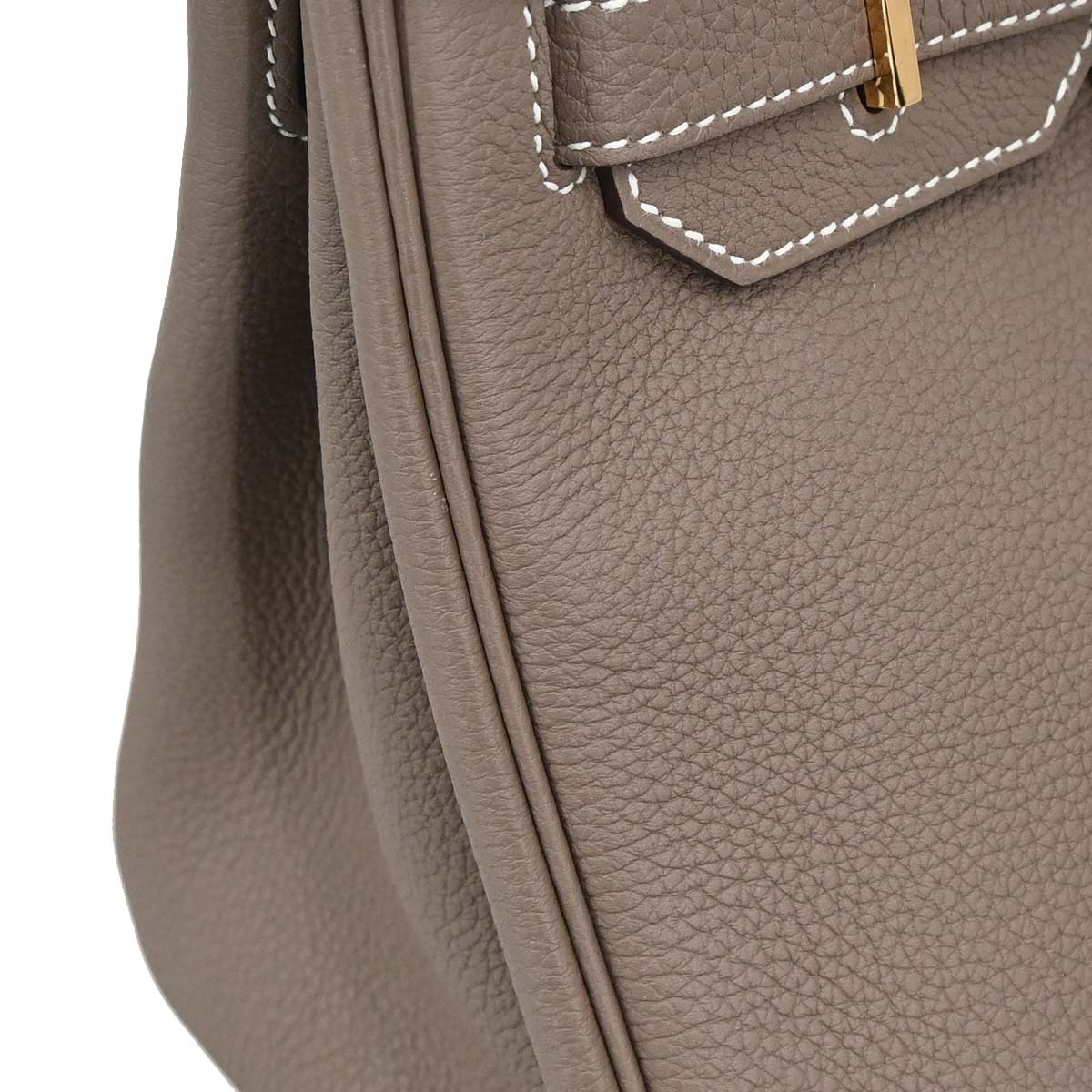 Hermes Etoupe Gray Togo Birkin 30 Handbag