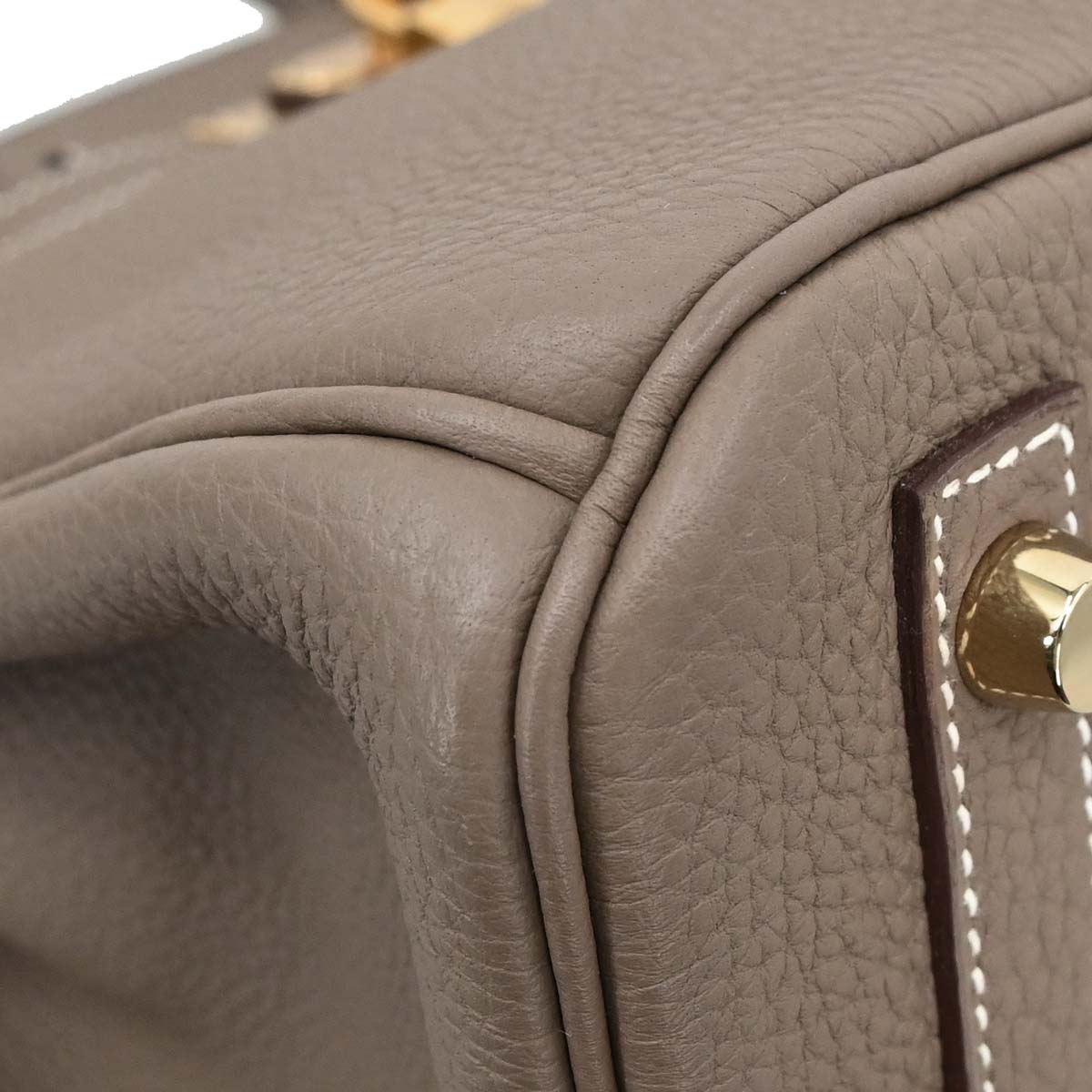 Hermes Etoupe Gray Togo Birkin 30 Handbag