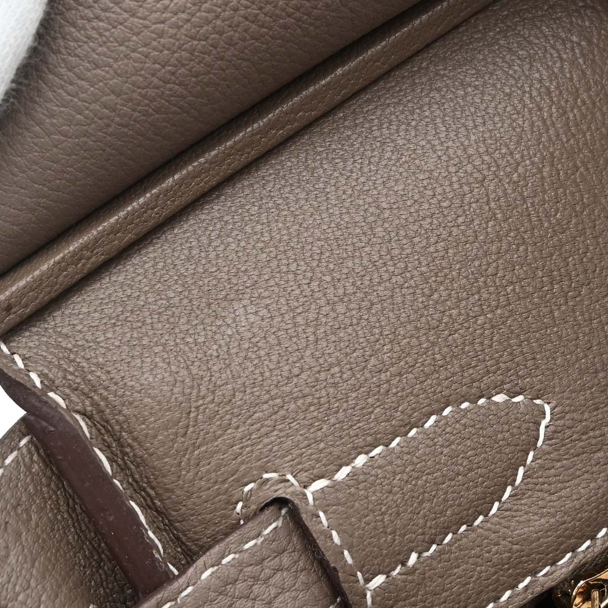 Hermes Etoupe Gray Togo Birkin 30 Handbag