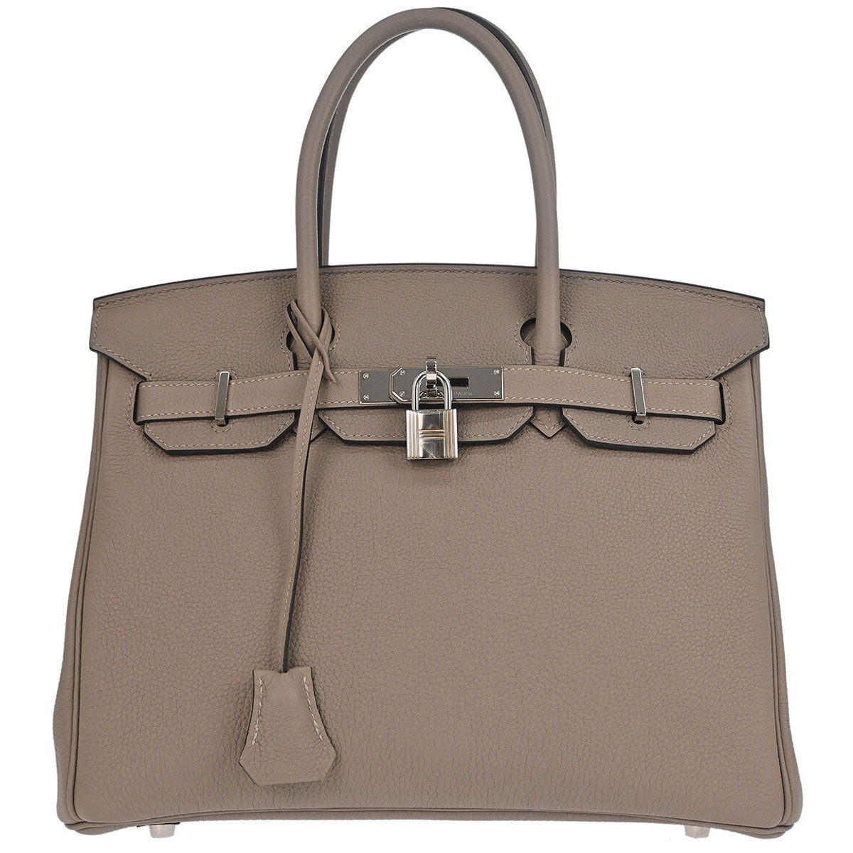 Hermes Gris Asphalt Togo Birkin 30 Handbag