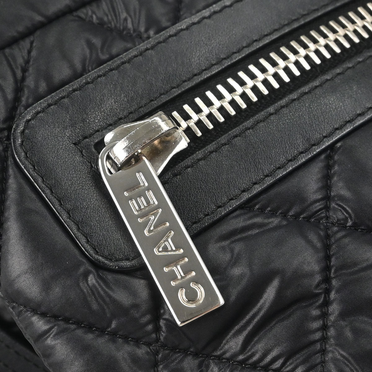 Chanel Black Quilted Nylon Coco Cocoon Messenger Shoulder Bag