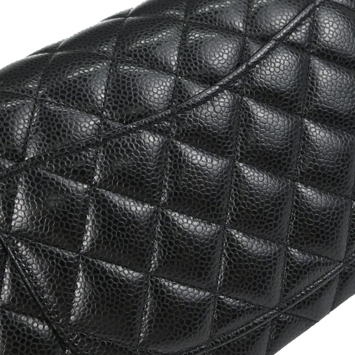 Chanel Black Caviar Skin Small Classic Double Flap Shoulder Bag
