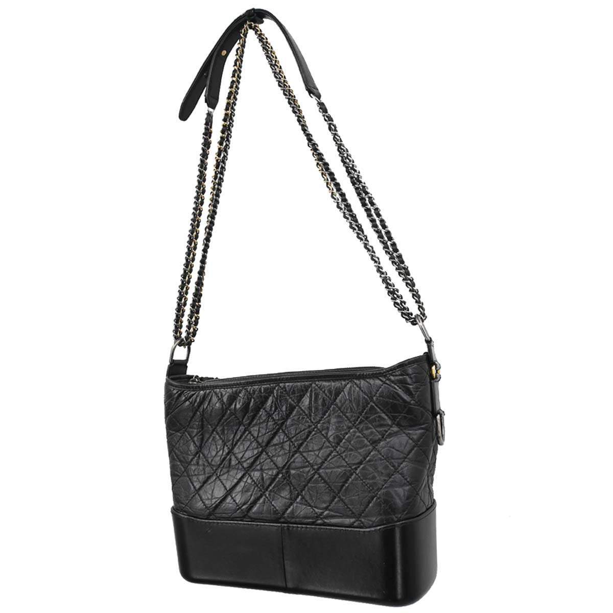 Chanel Black Calfskin Medium Gabrielle Shoulder Bag
