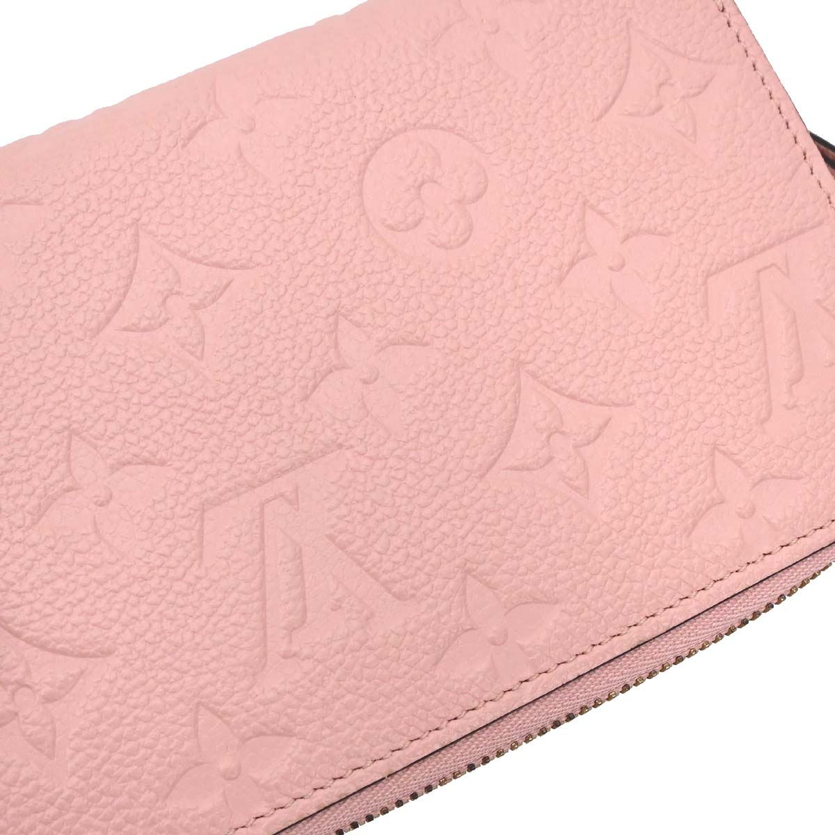 Louis Vuitton Pink Monogram Empreinte Zippy Wallet M64090