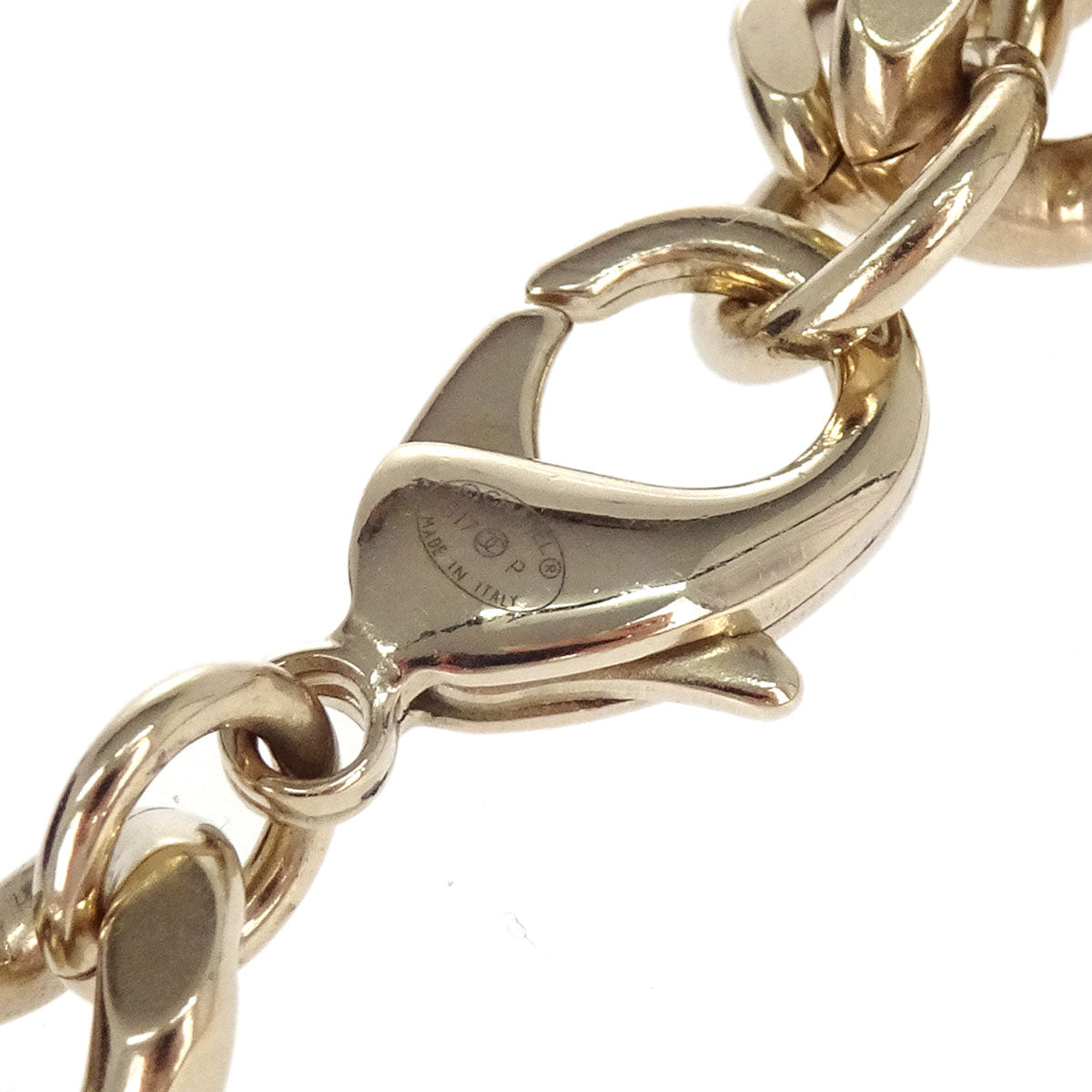 Chanel Chain Belt CC Camellia Bow Gold Black B17P Small Good