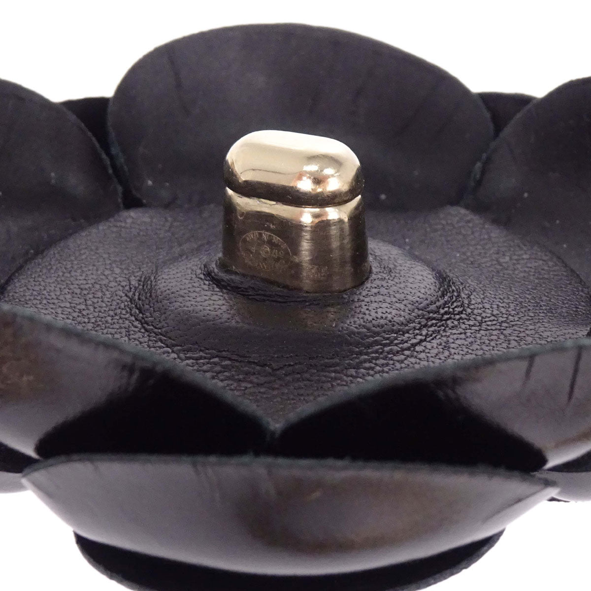 Chanel Chain Belt CC Camellia Bow Gold Black B17P Small Good