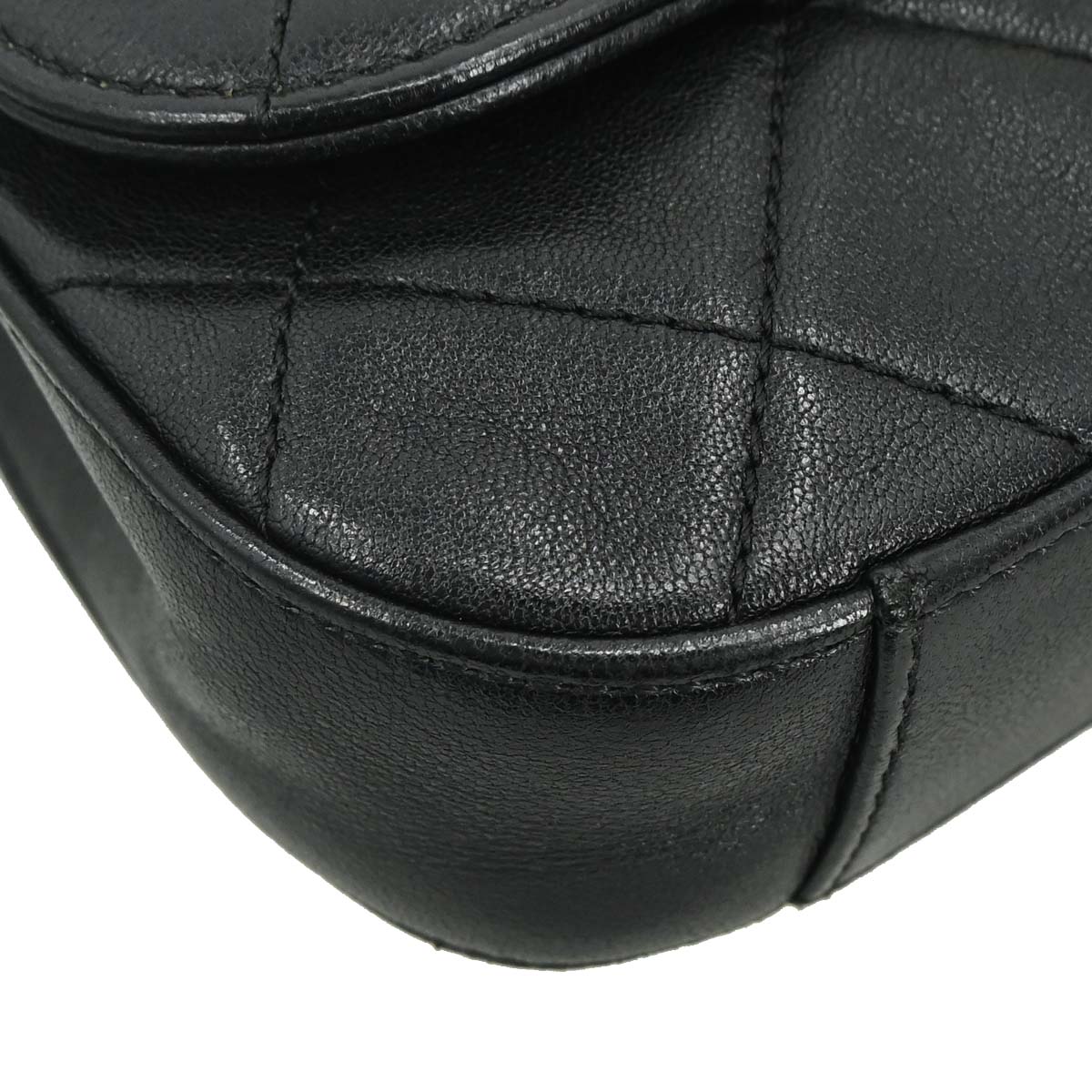 Chanel 2019 Black Lambskin Dix-Neuf 19 Waist Bum Bag