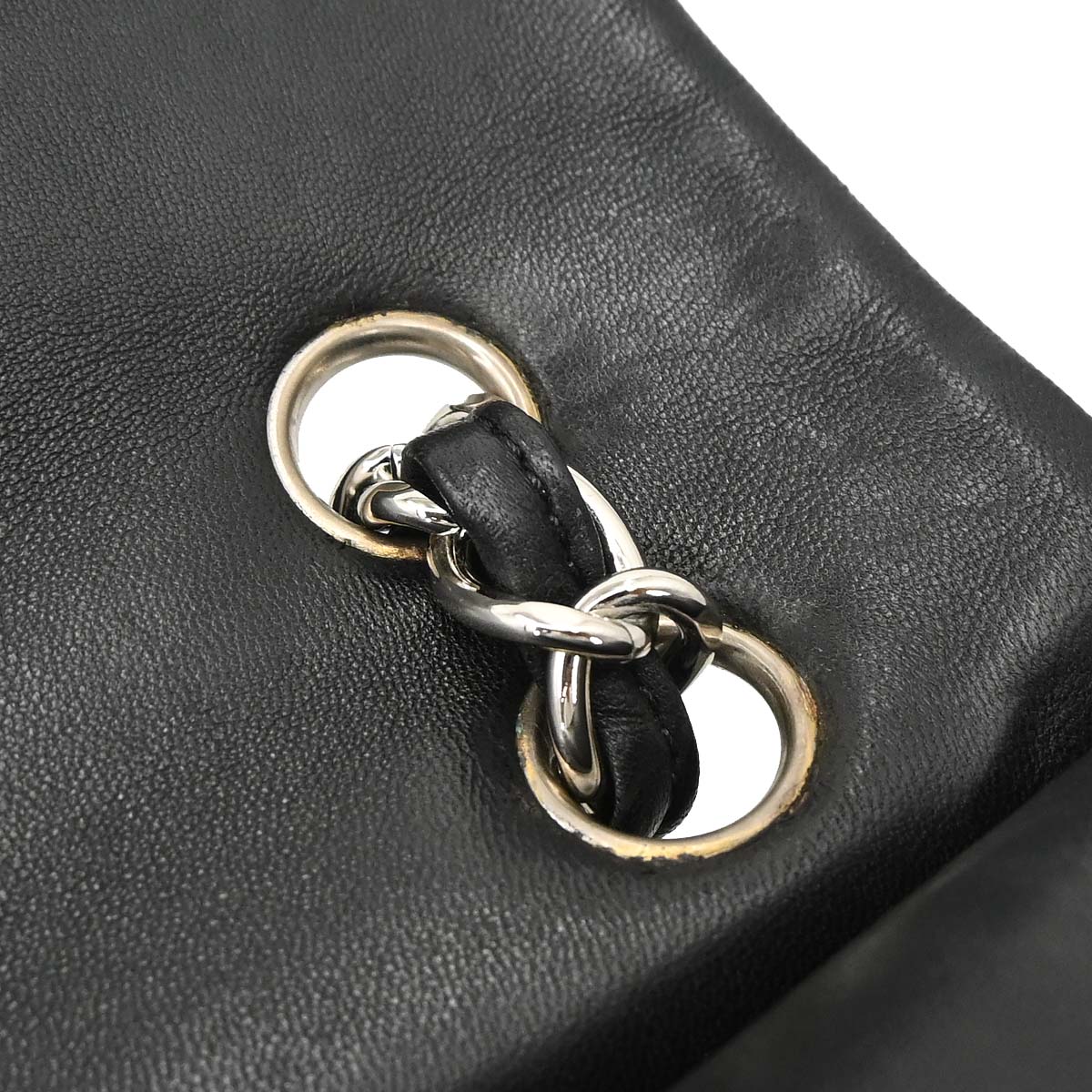 Chanel 2012 Black Lambskin Maxi Classic Double Flap Shoulder Bag