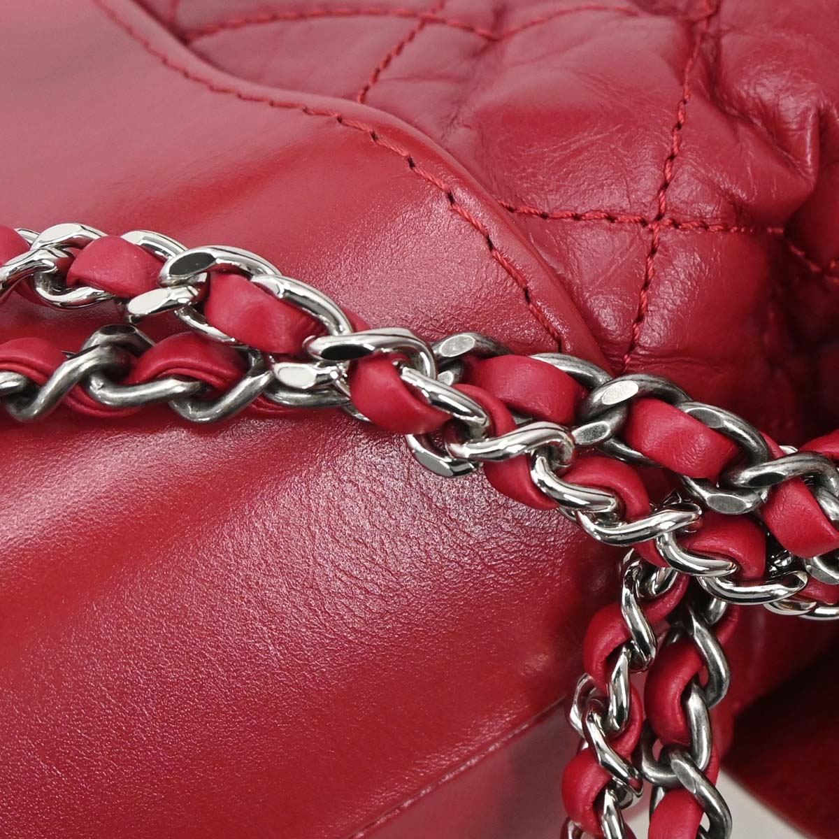 Chanel 2019-2020 Red Calfskin Medium Gabrielle 2way Handbag Shoulder Bag