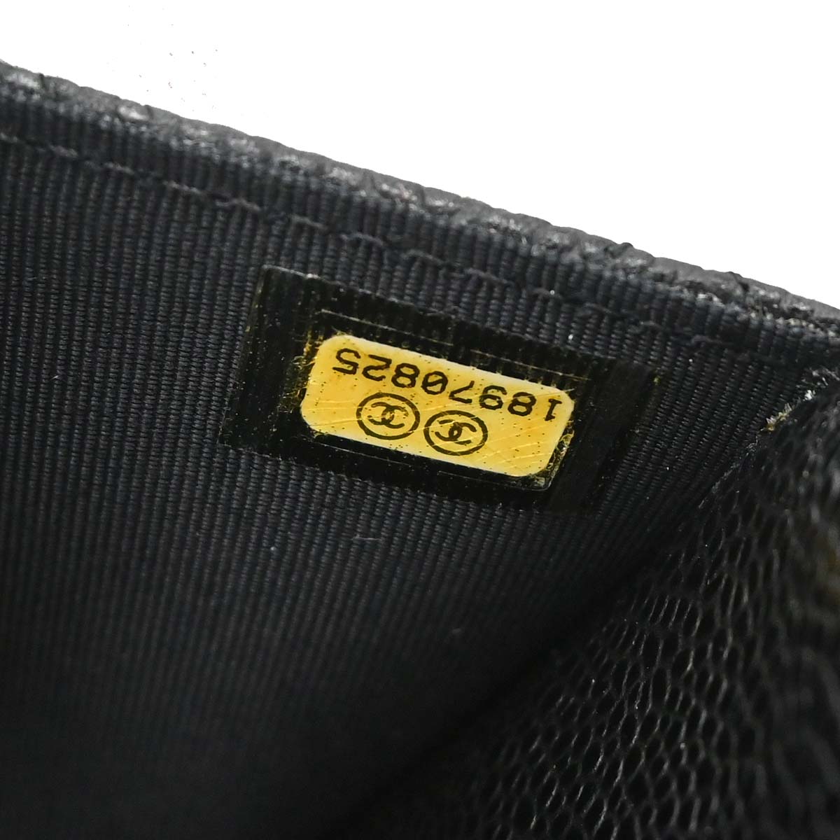 Chanel 2013-2014 Black Caviar Skin Classic WOC Wallet on Chain Shoulder Bag