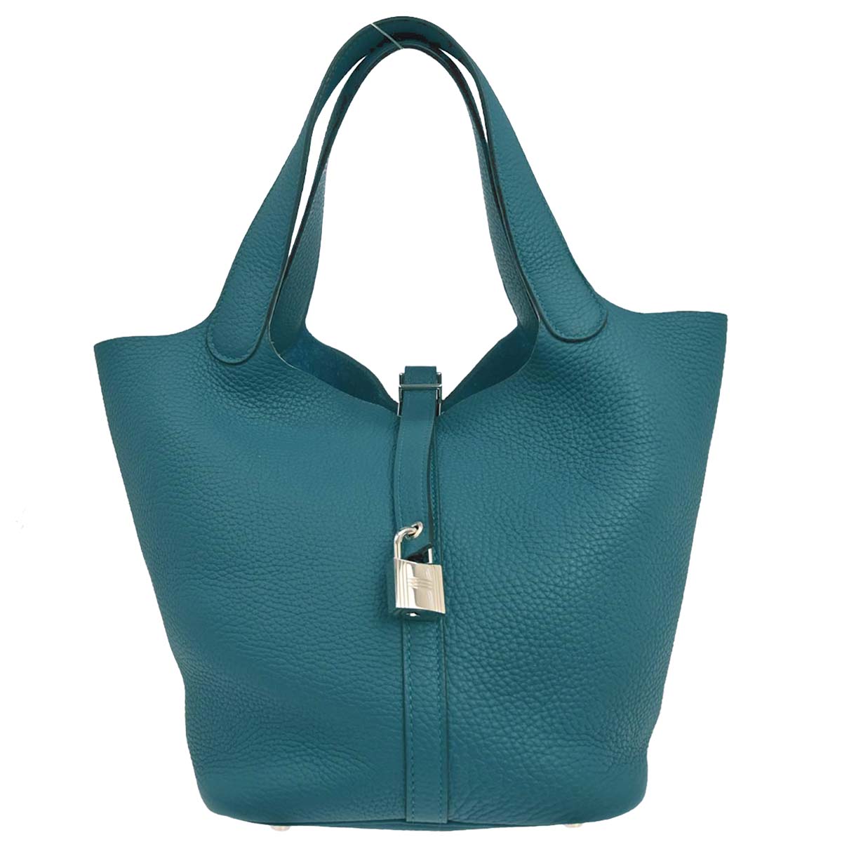 Hermes Cobalt Taurillon Clemence Picotin Lock 22 MM Handbag
