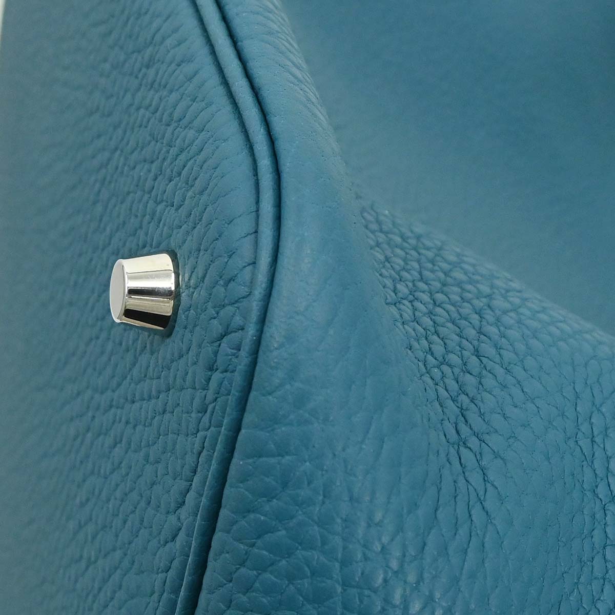 Hermes Cobalt Taurillon Clemence Picotin Lock 22 MM Handbag
