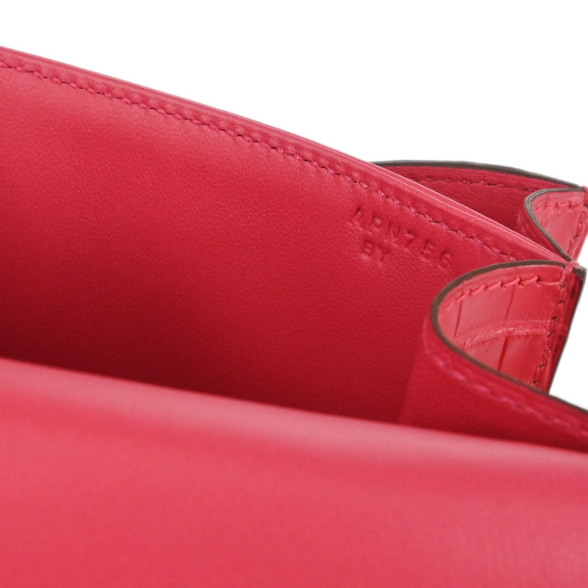 Hermes * Rose Extreme Alligator Constance 18 Shoulder Bag