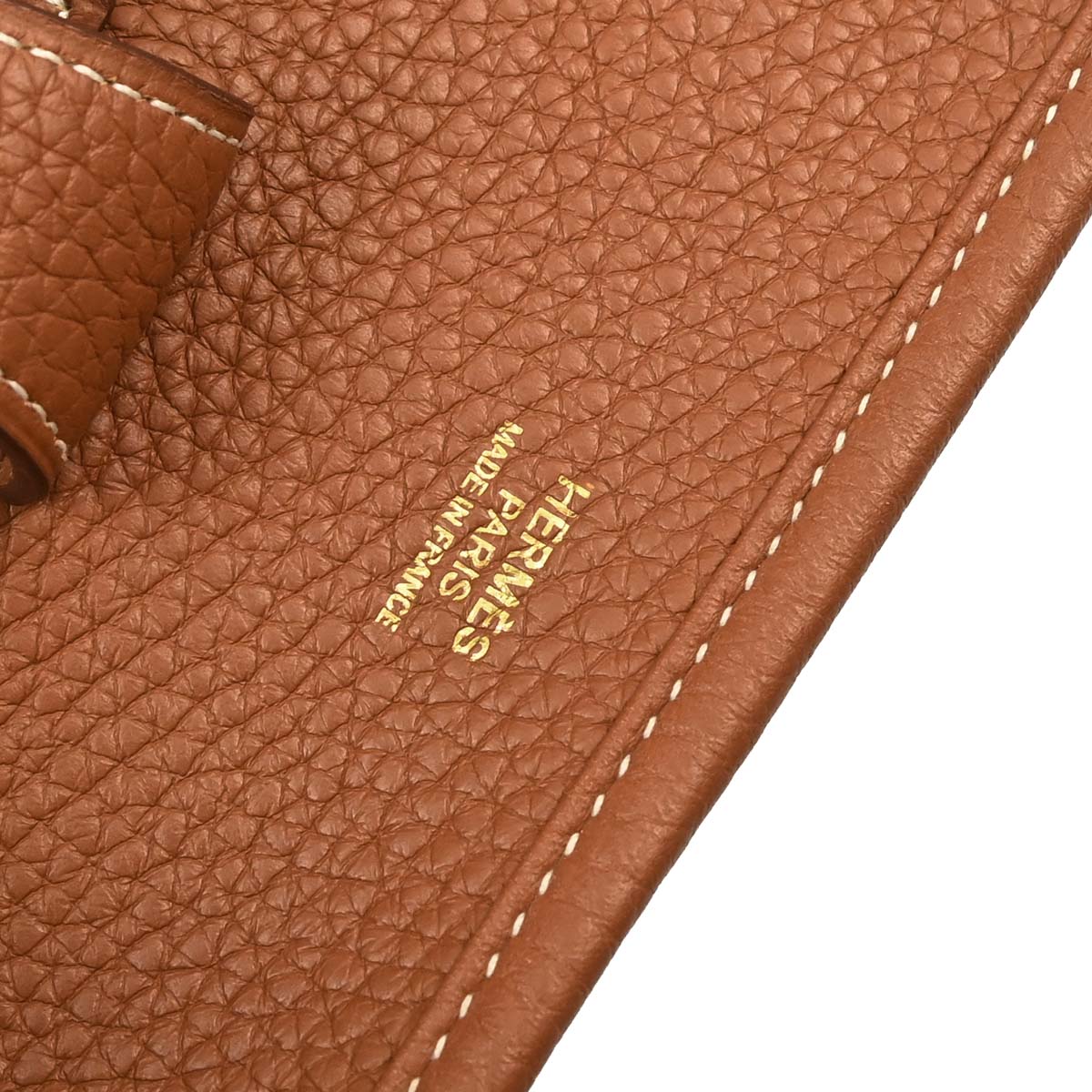 Hermes Gold Taurillon Clemence Evelyne 3 33 GM Shoulder Bag