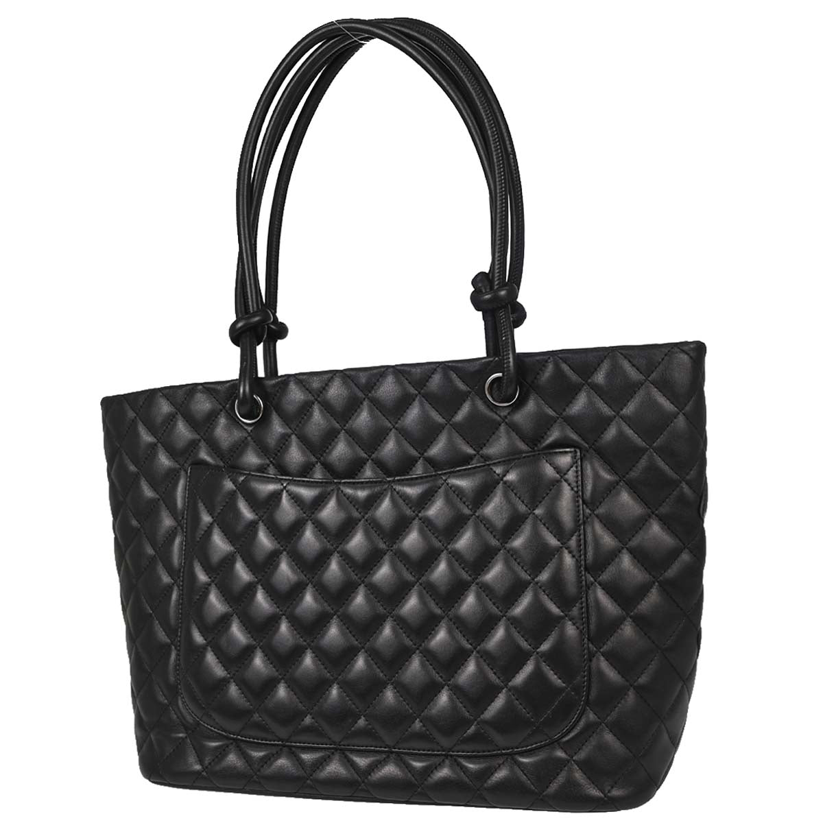 Chanel Black Calfskin Cambon Ligne Tote Handbag
