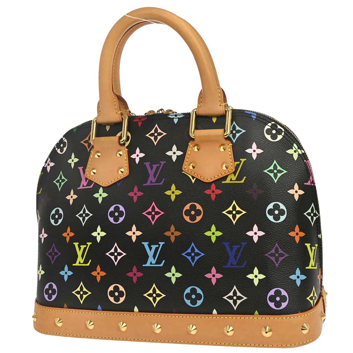 Louis Vuitton Black Monogram Multicolor Alma PM Handbag M40444