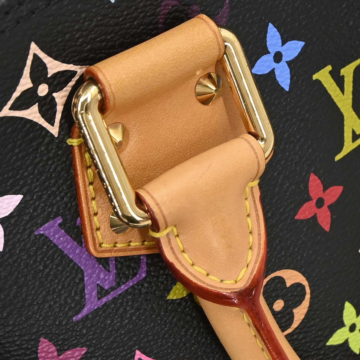 Louis Vuitton Black Monogram Multicolor Alma PM Handbag M40444
