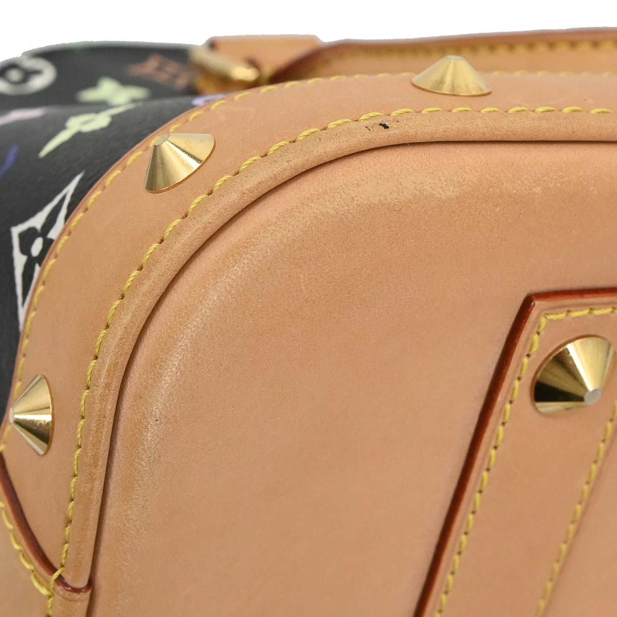 Louis Vuitton Black Monogram Multicolor Alma PM Handbag M40444
