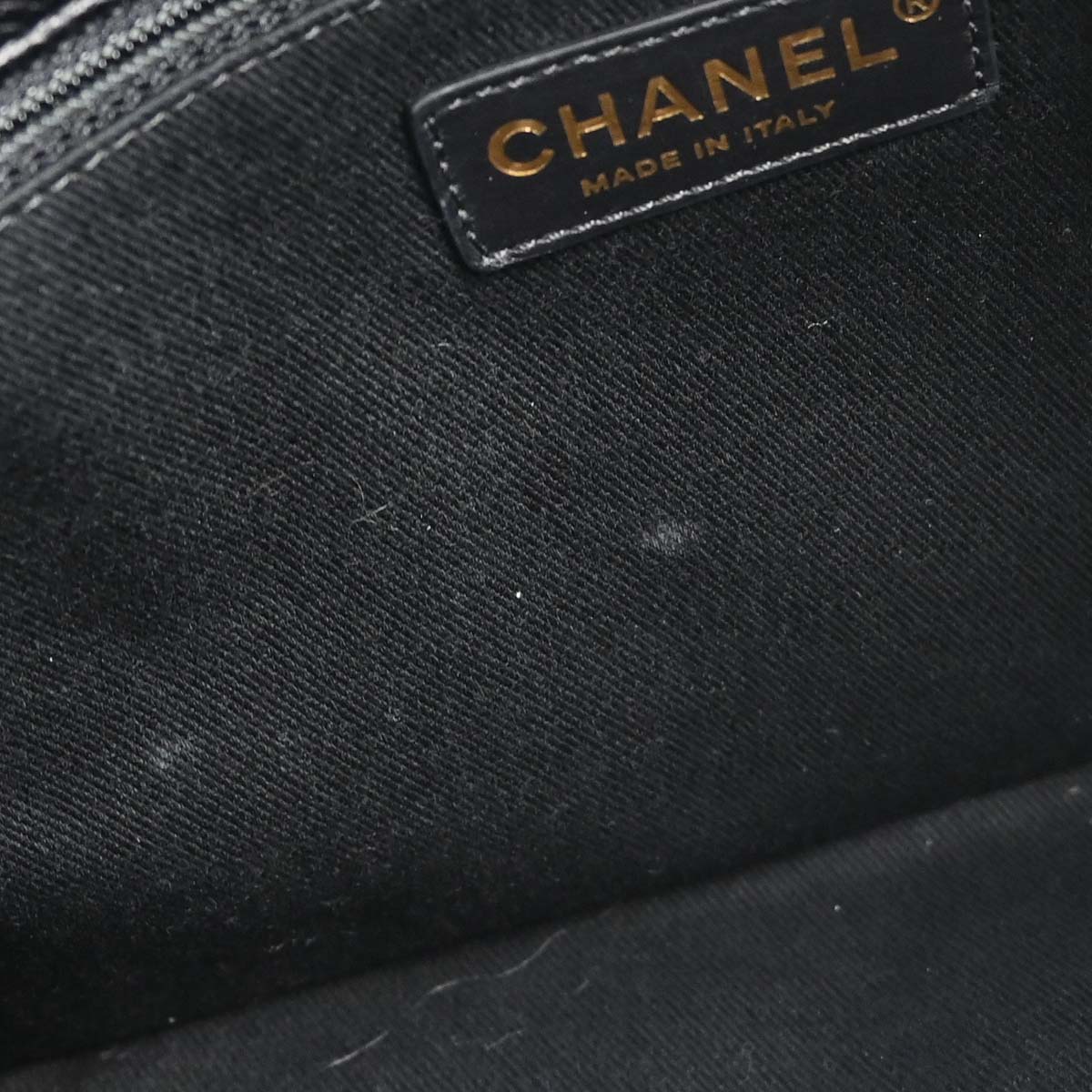 Chanel 2017 Black Caviar Skin Tote 2way Shoulder Handbag