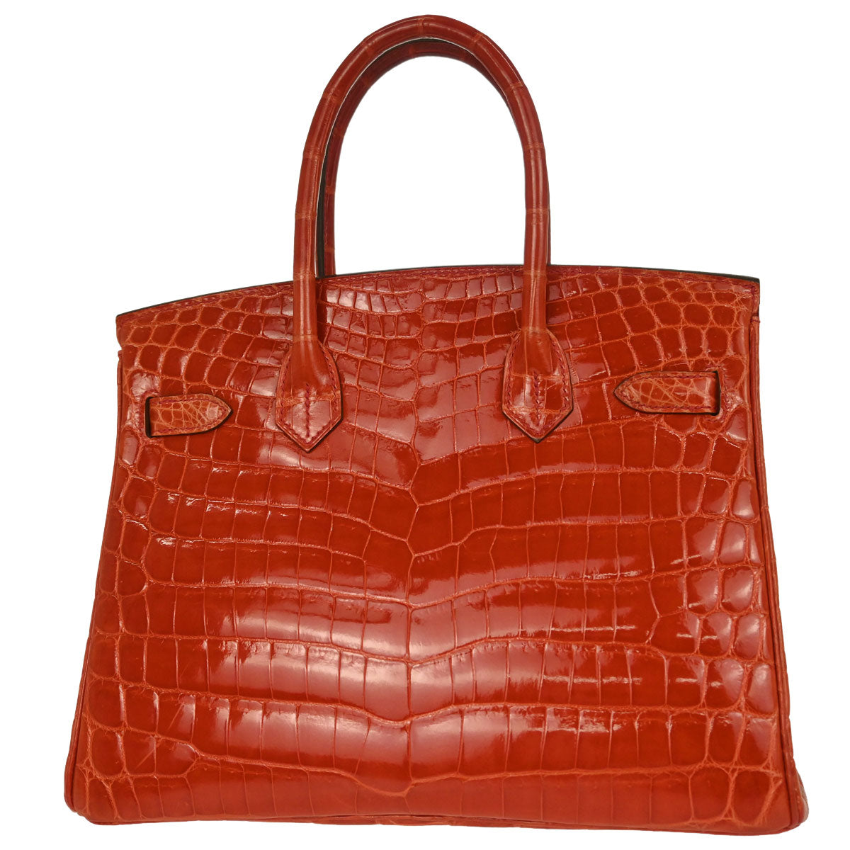 Hermes * Rouge Pivoine Niloticus Birkin 30 Handbag