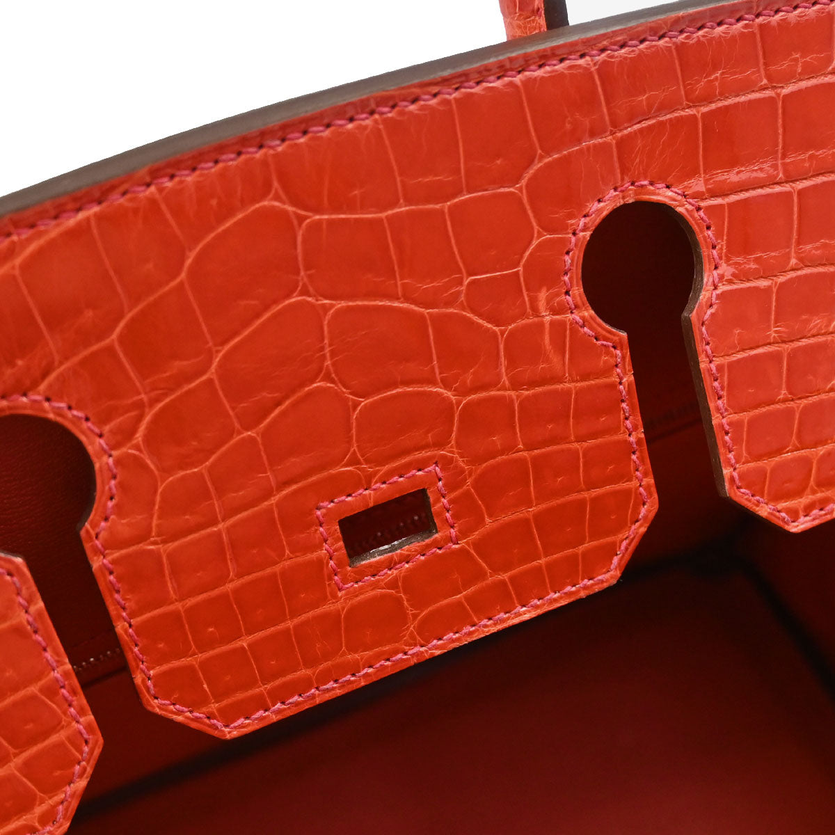 Hermes * Rouge Pivoine Niloticus Birkin 30 Handbag