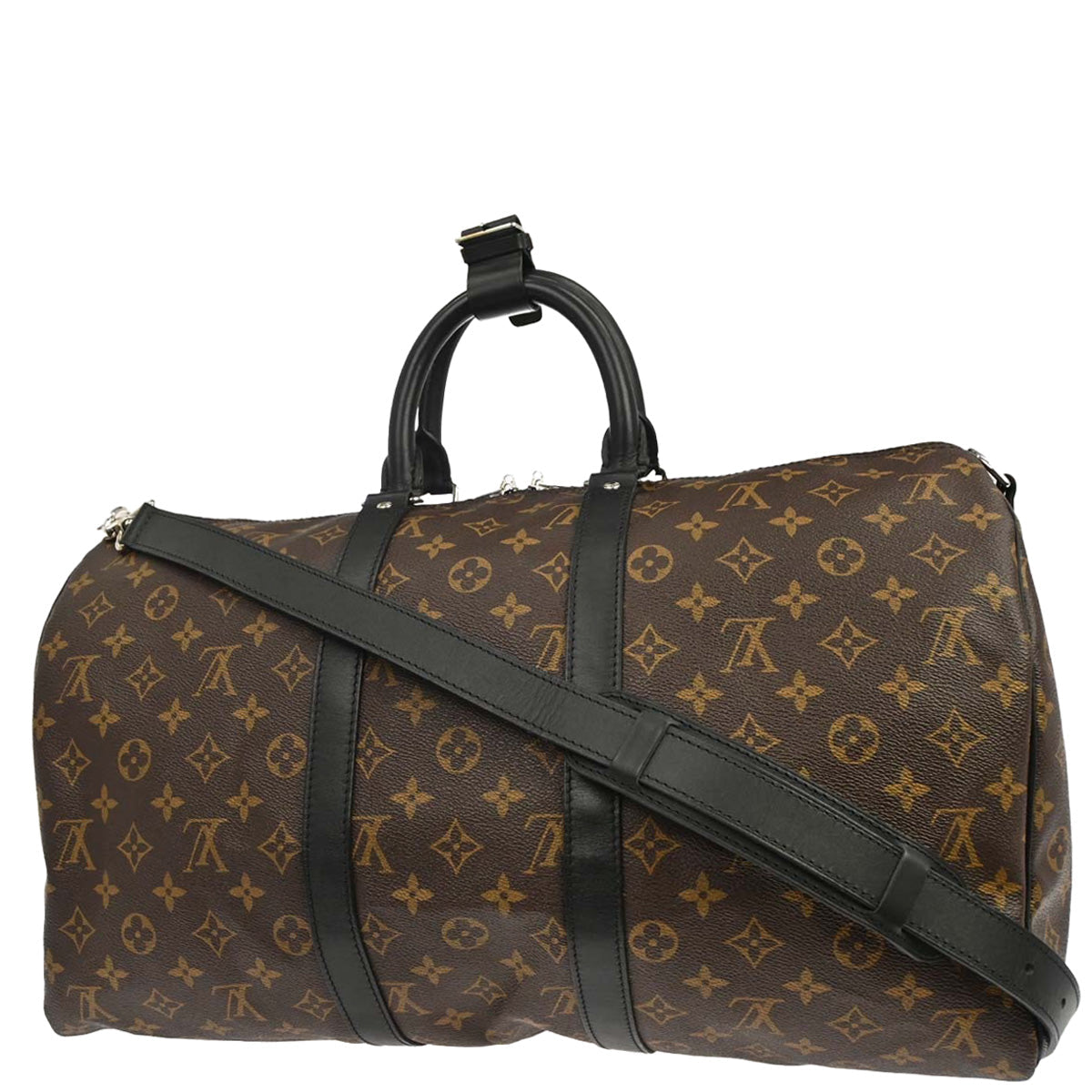 Louis Vuitton Monogram Macassar Keepall 45 Bandouliere M56711