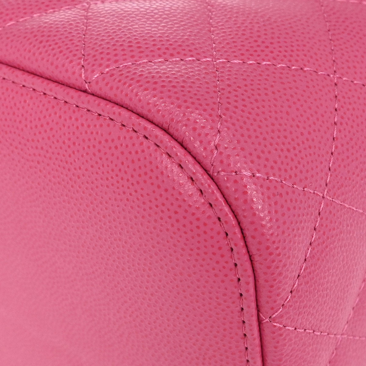 Chanel 2019 Pink Caviar Skin Vanity Handbag