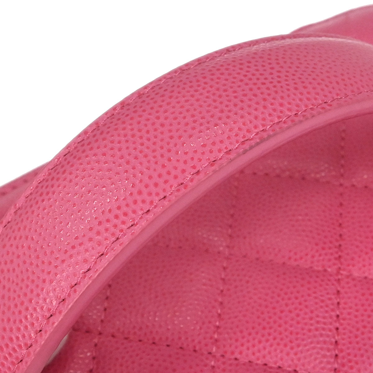 Chanel 2019 Pink Caviar Skin Vanity Handbag