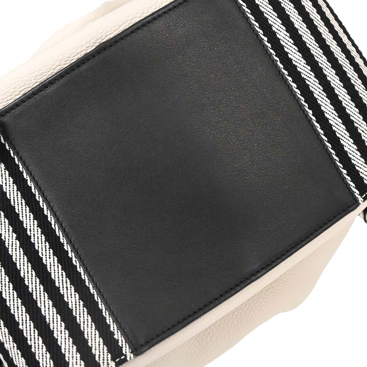 Loewe White Hammock Striped Fringe 2way Shoulder Tote Handbag