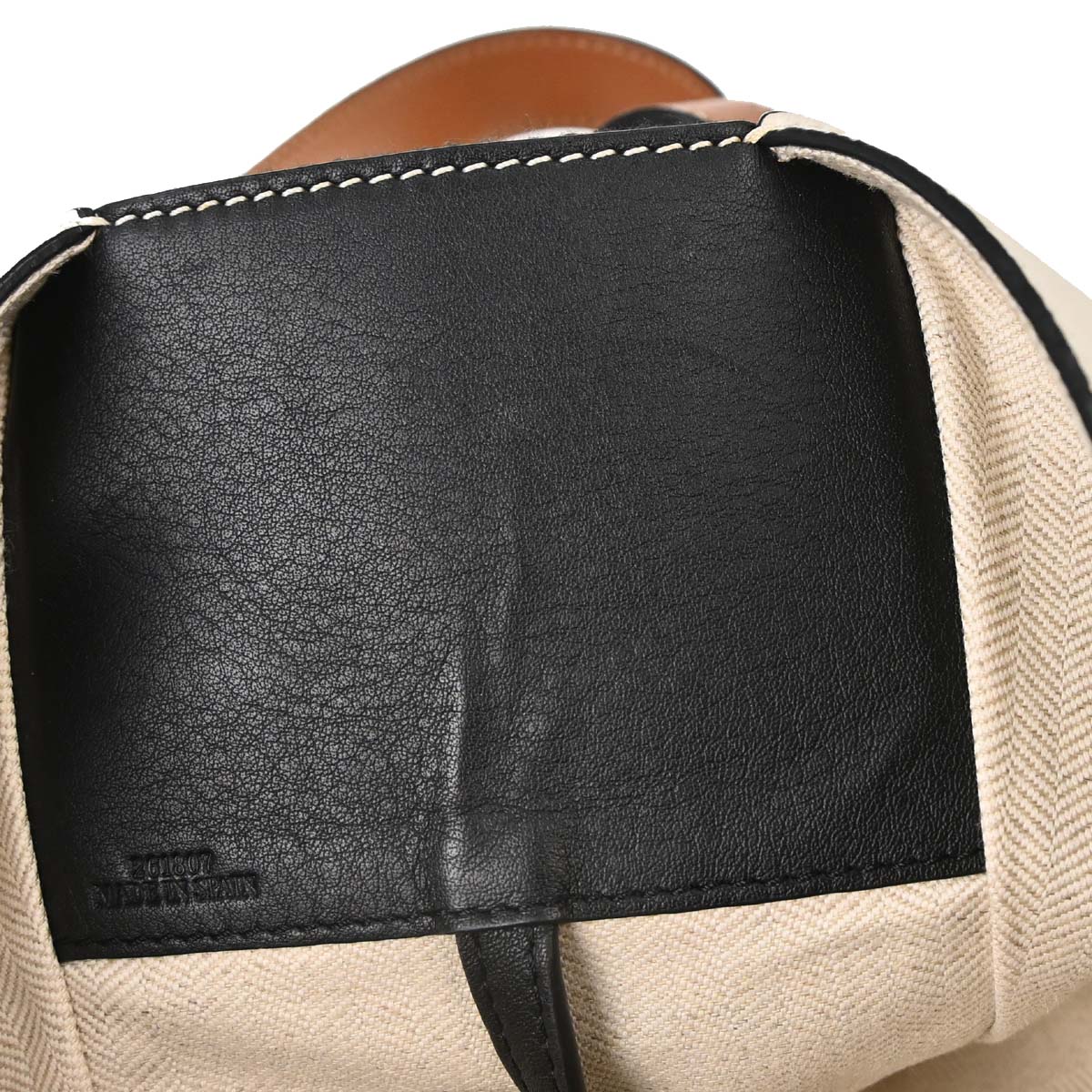 Loewe White Hammock Striped Fringe 2way Shoulder Tote Handbag