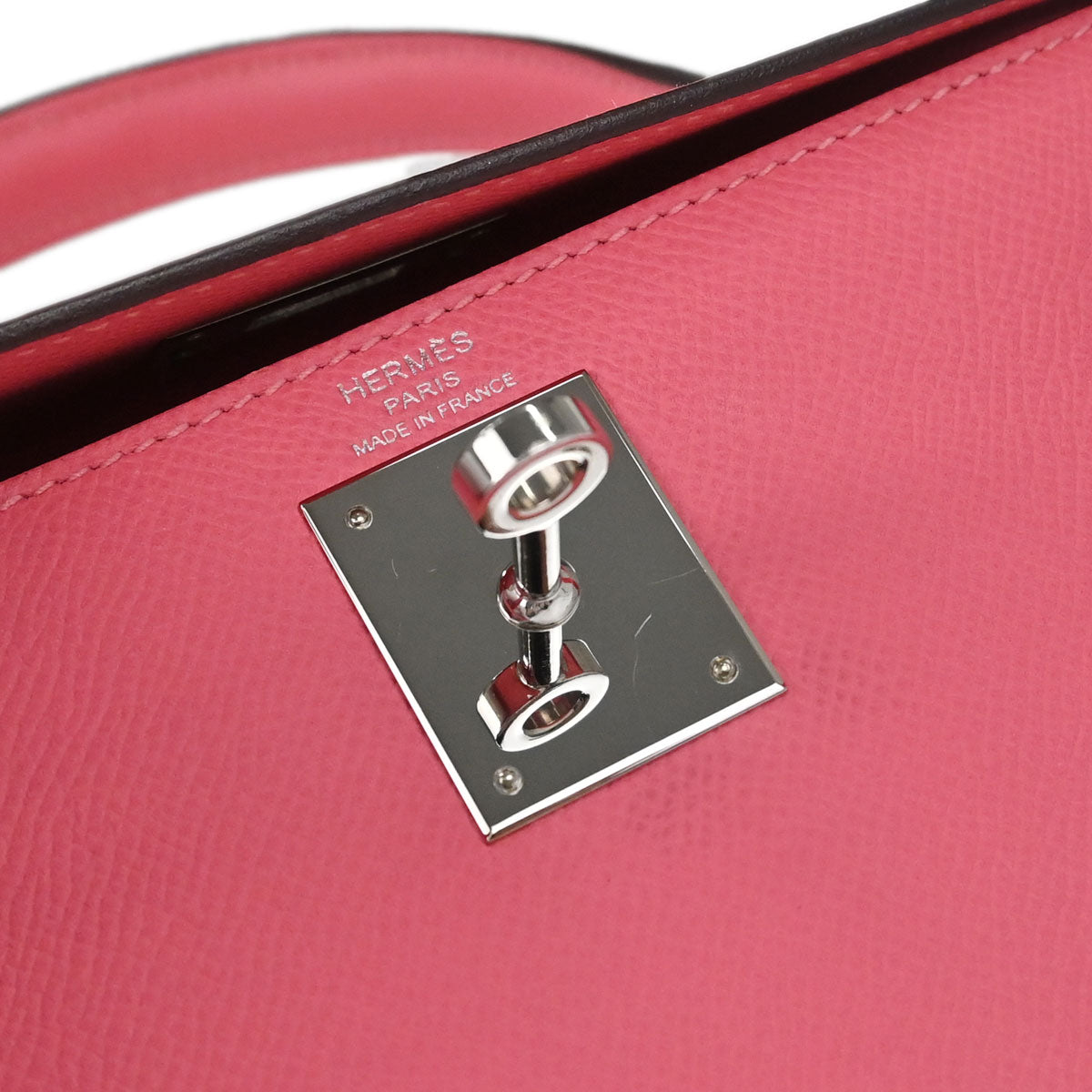 Hermes Rose Azalee Epsom Kelly 28 Sellier 2way Shoulder Handbag