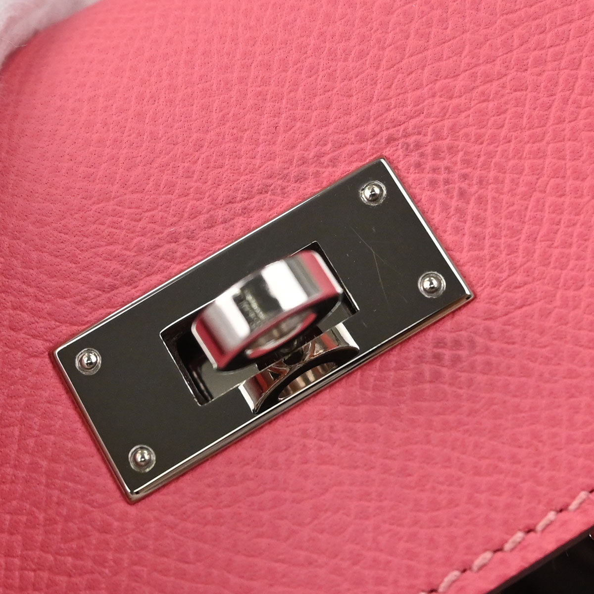 Hermes Rose Azalee Epsom Kelly 28 Sellier 2way Shoulder Handbag