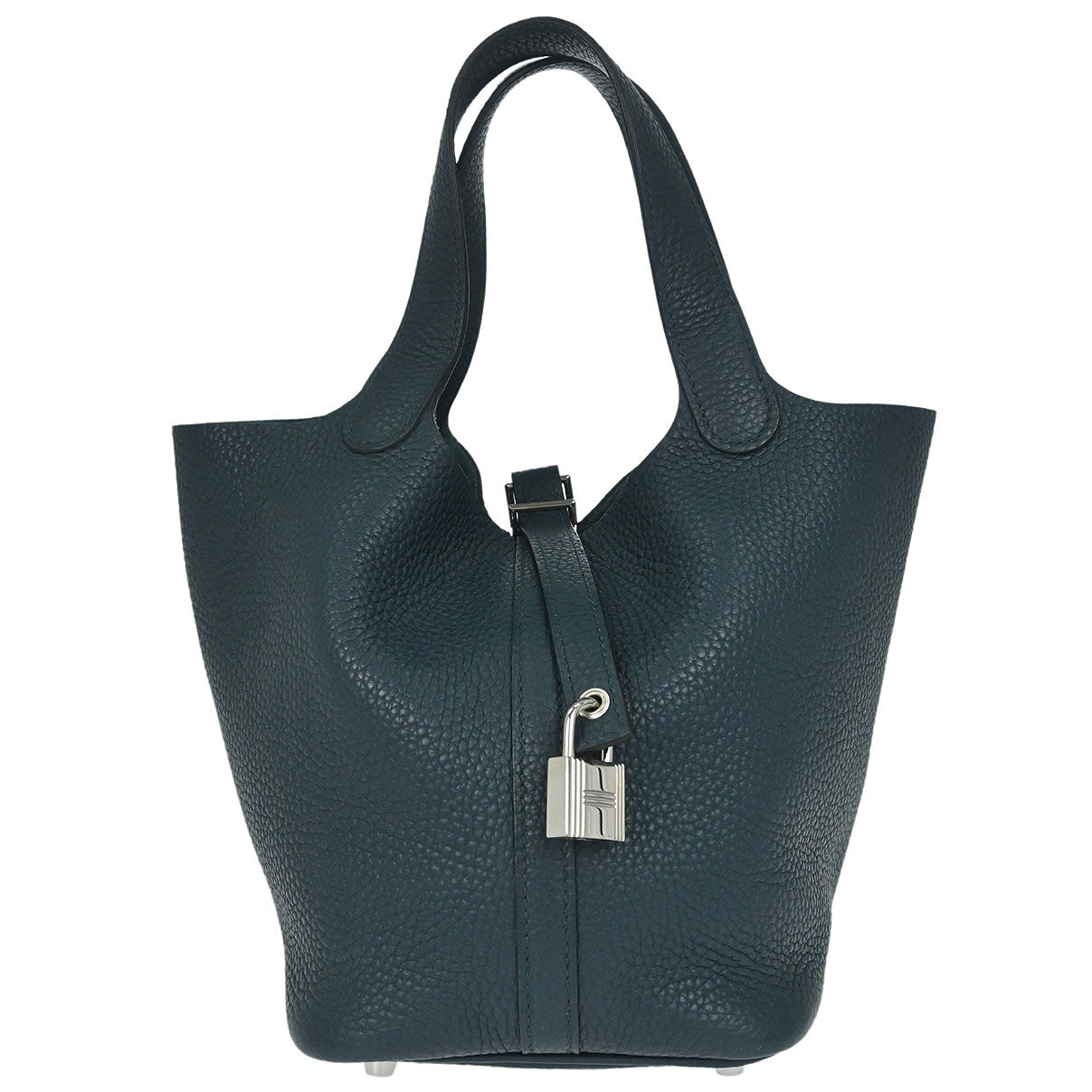 Hermes Vert Cypre Taurillon Clemence Picotin Lock 18 PM Handbag