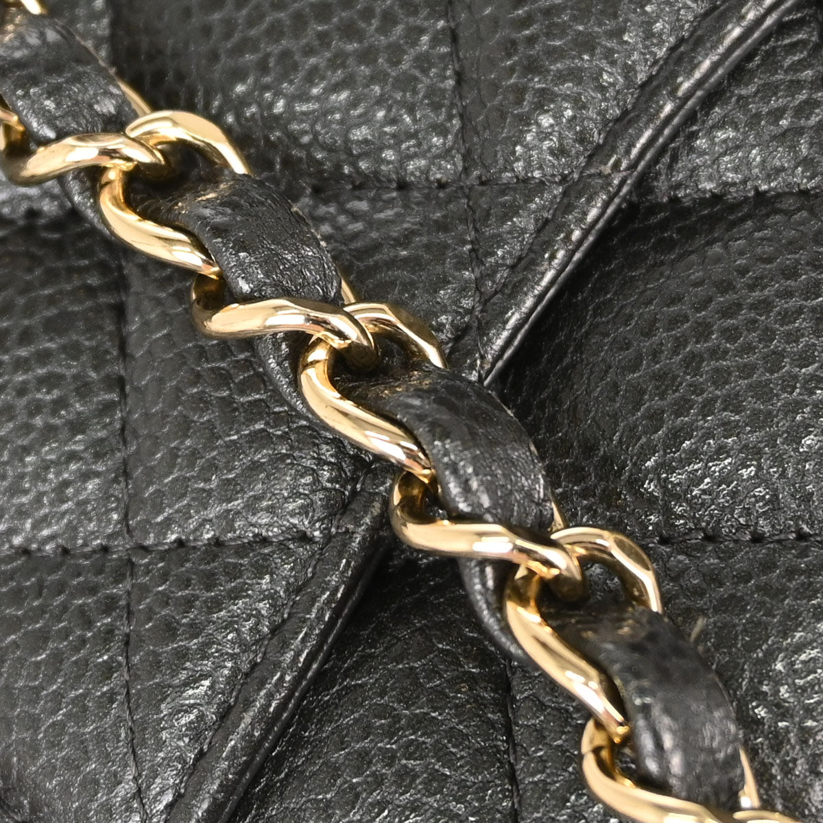 Chanel 2018 Gray Caviar Skin Mini Classic Square Flap Shoulder Bag 17