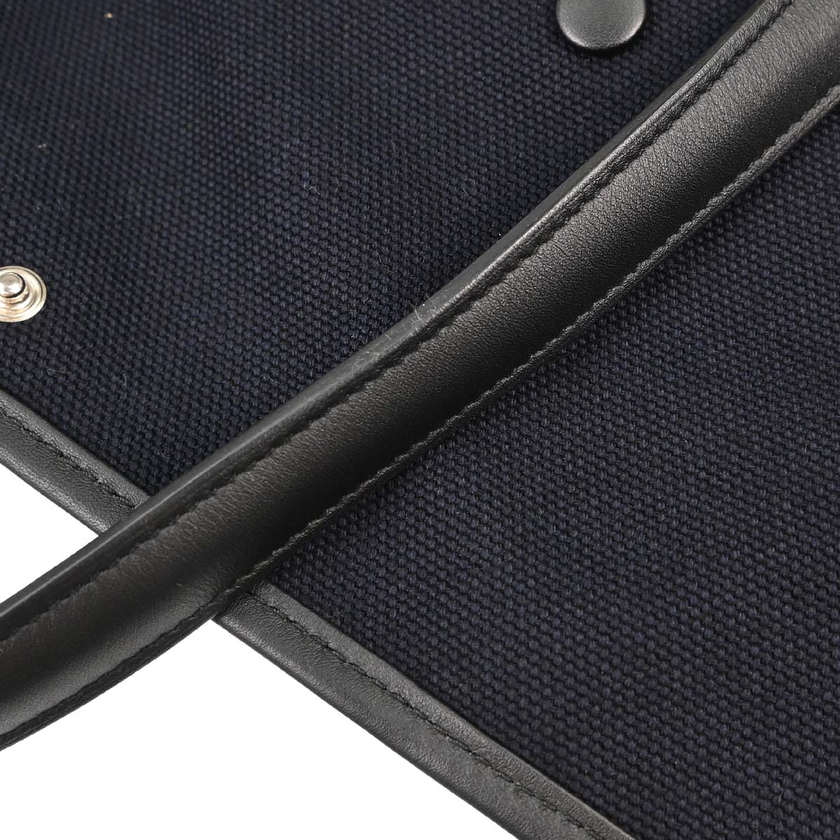 Hermes Black Toile Goeland Passe Passe 43 Tote Handbag