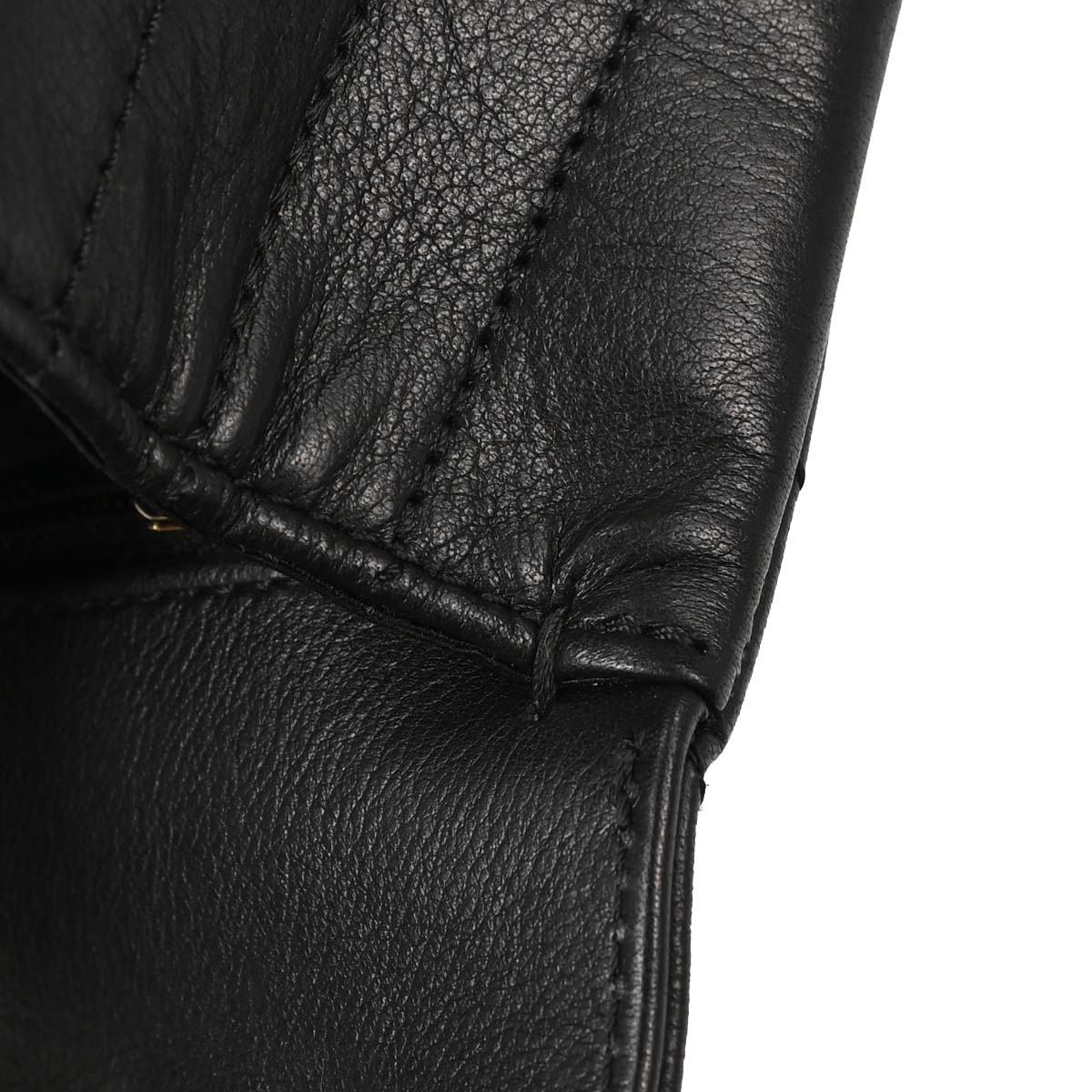 Chanel Black Lambskin Chevron Turnlock Mini Full Flap Shoulder Bag