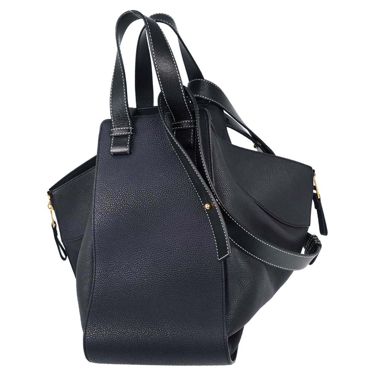 Loewe Navy Hammock 2way Shoulder Tote Handbag