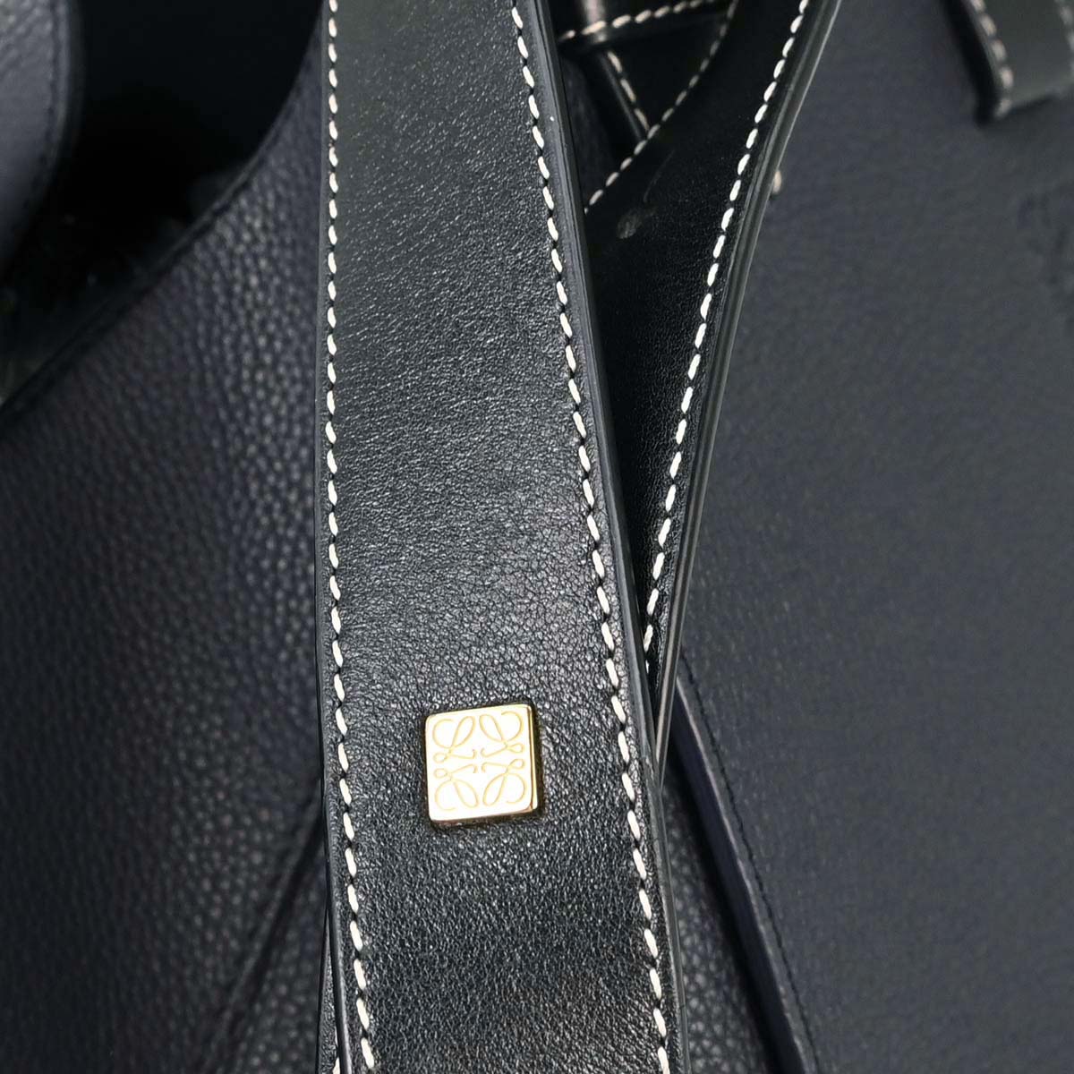 Loewe Navy Hammock 2way Shoulder Tote Handbag