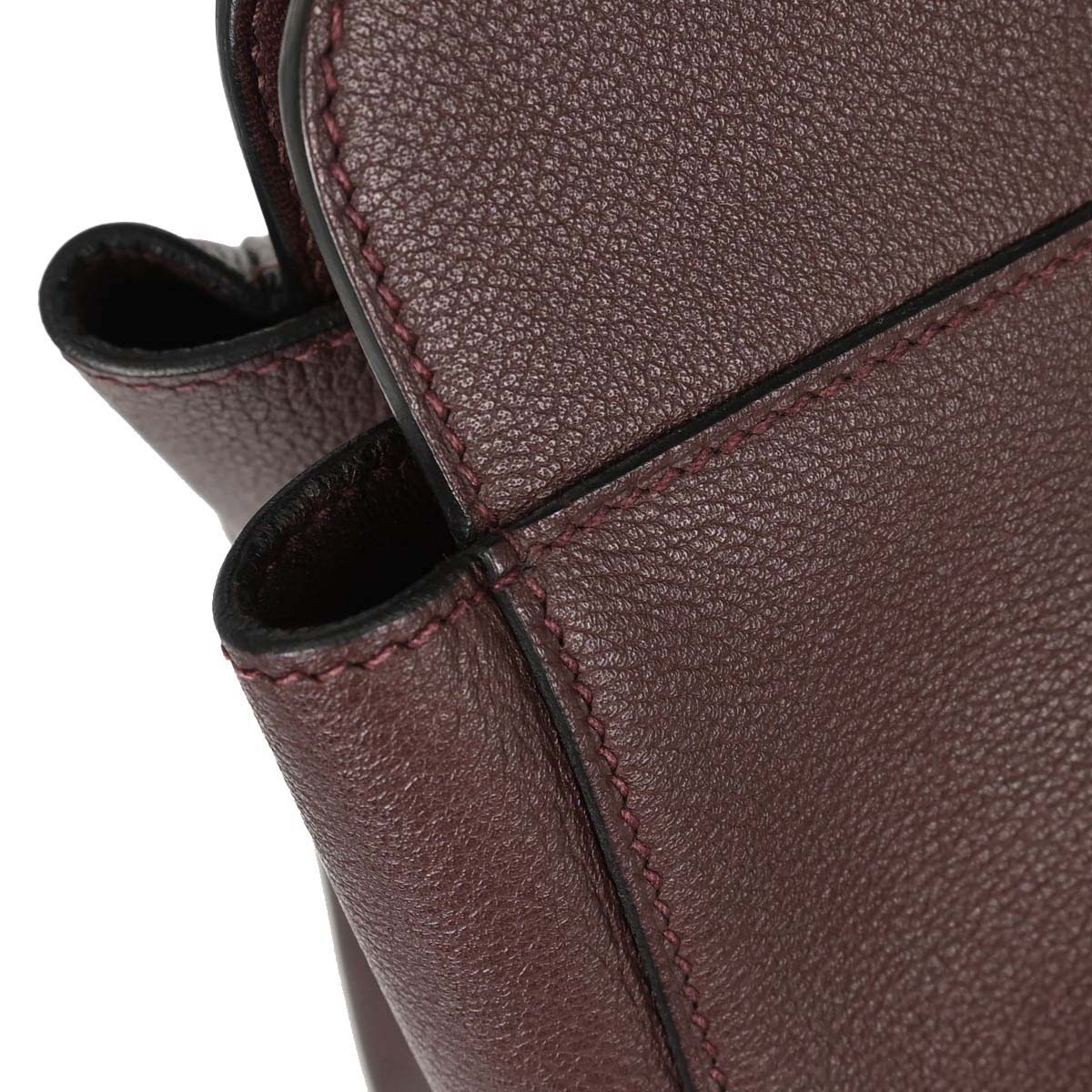 Hermes Bordeaux Evercolor Toolbox 26 2way Shoulder Handbag