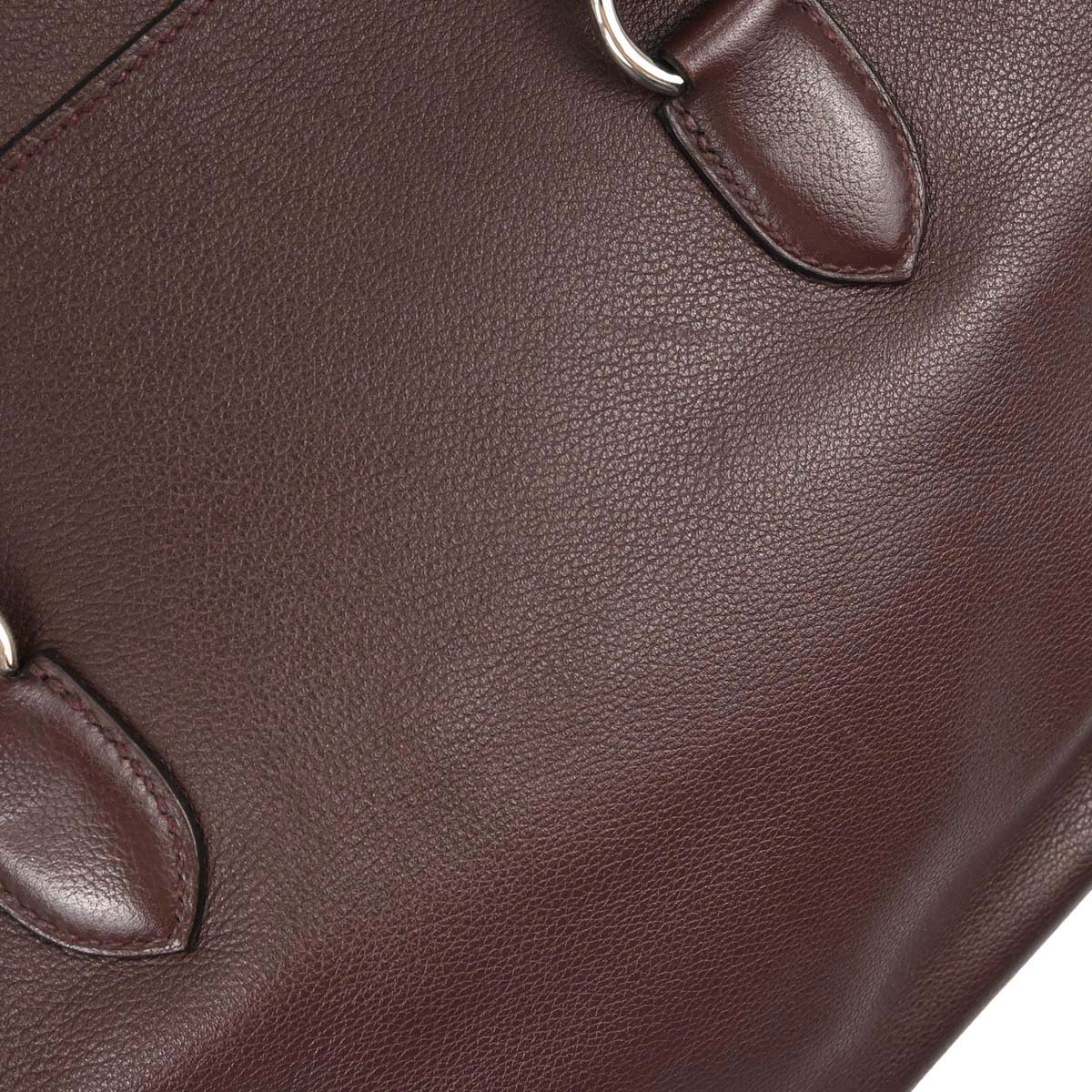Hermes Bordeaux Evercolor Toolbox 26 2way Shoulder Handbag