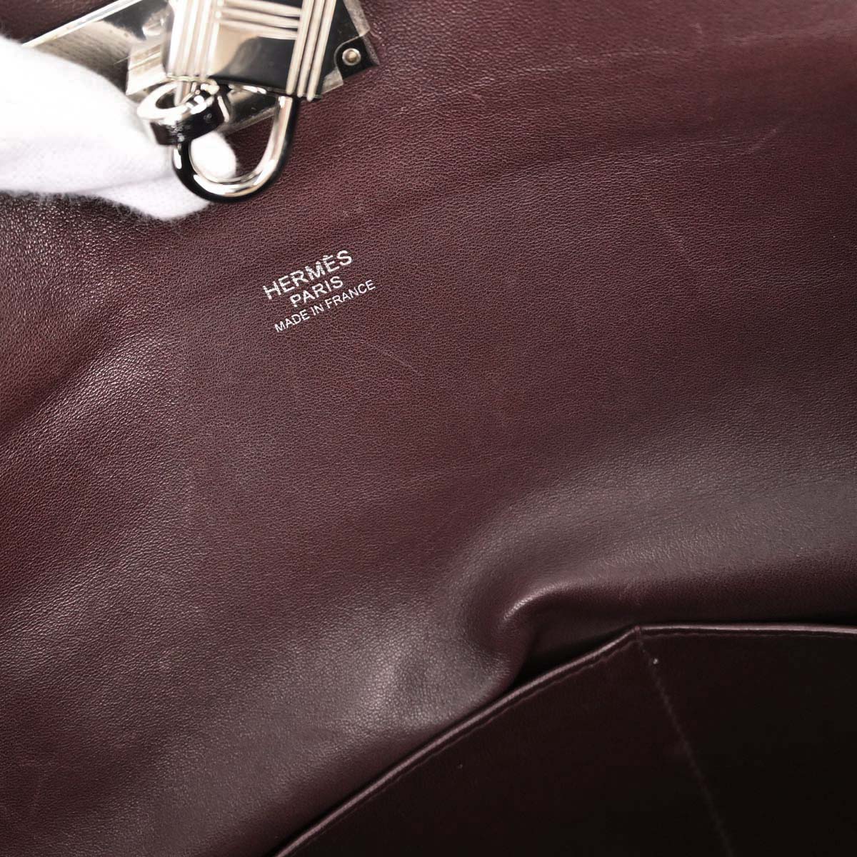 Hermes Bordeaux Evercolor Toolbox 26 2way Shoulder Handbag