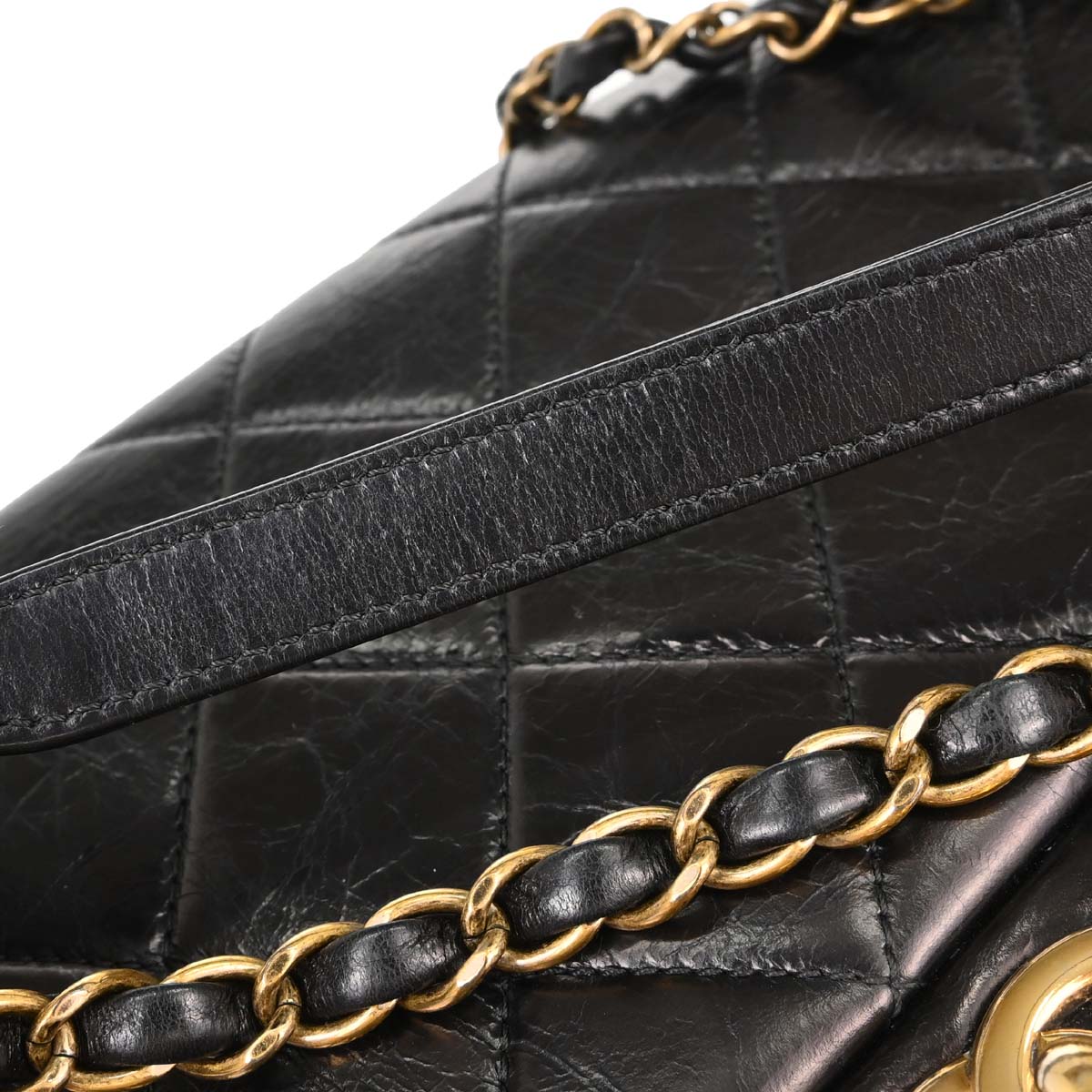 Chanel Black Calfskin Paris-Salzburg Single Flap Shoulder Bag
