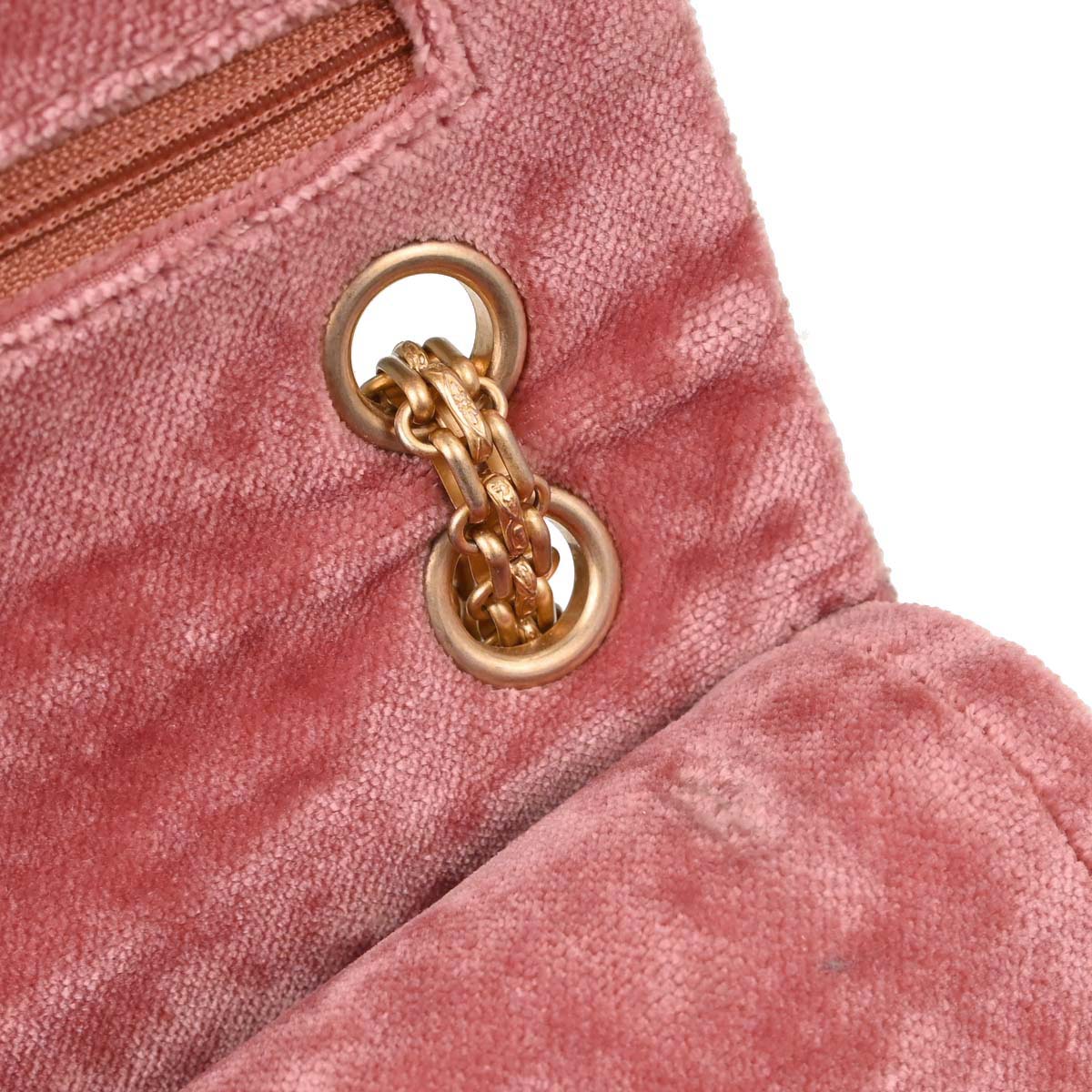 Chanel Pink Velvet 2.55 Medium Classic Double Flap Shoulder Bag