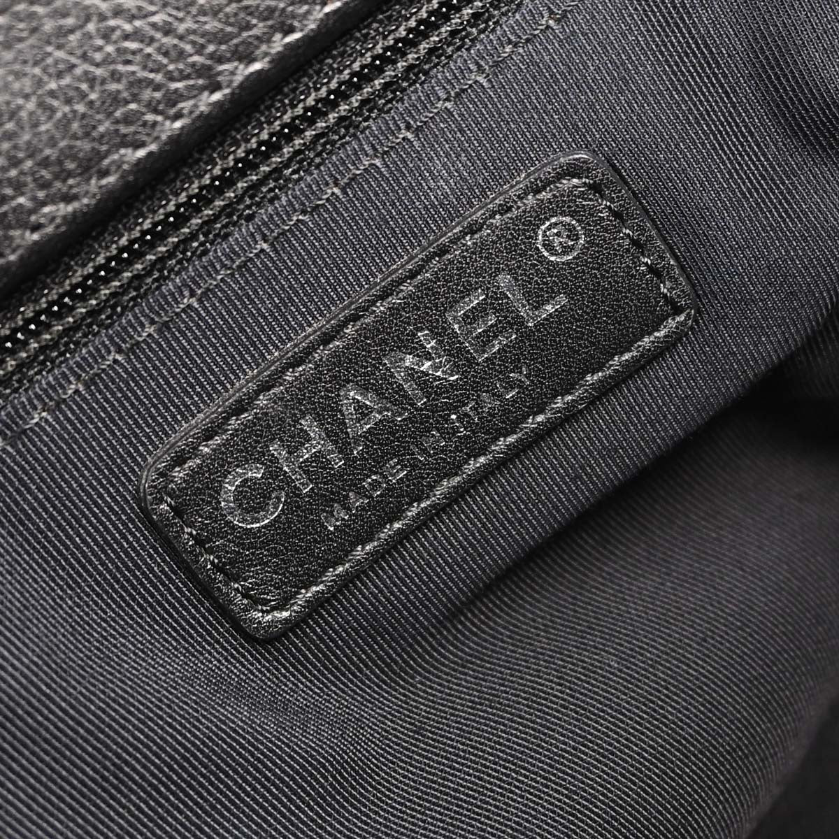 Chanel 2012-2013 Black Calfskin Executive Cerf Tote Bag