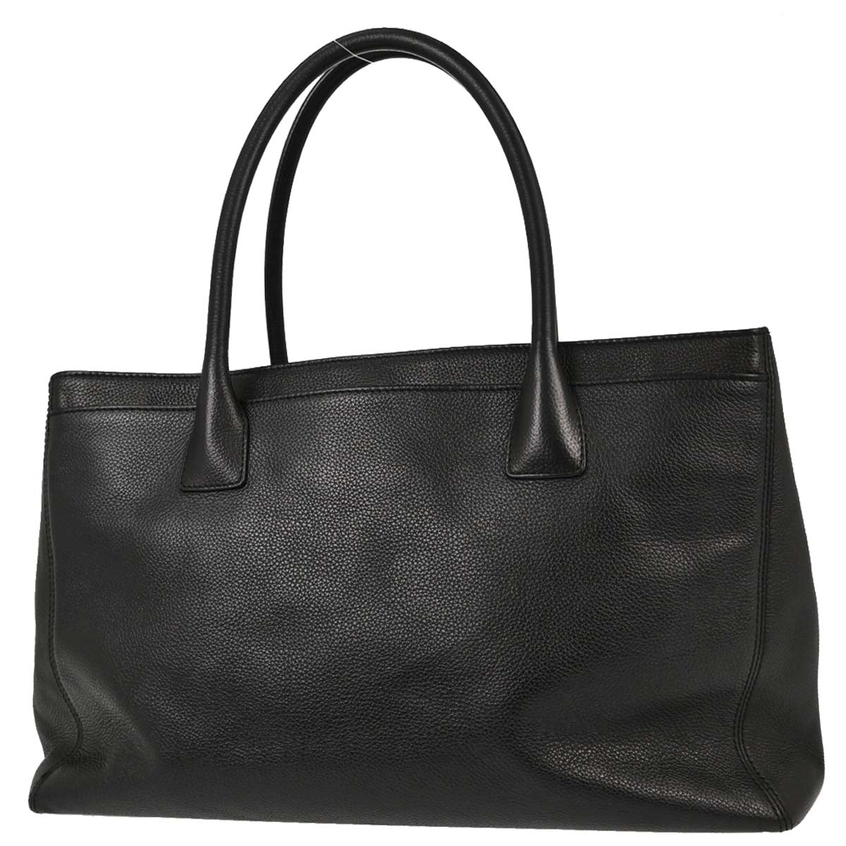 Chanel 2012-2013 Black Calfskin Executive Cerf Tote Bag